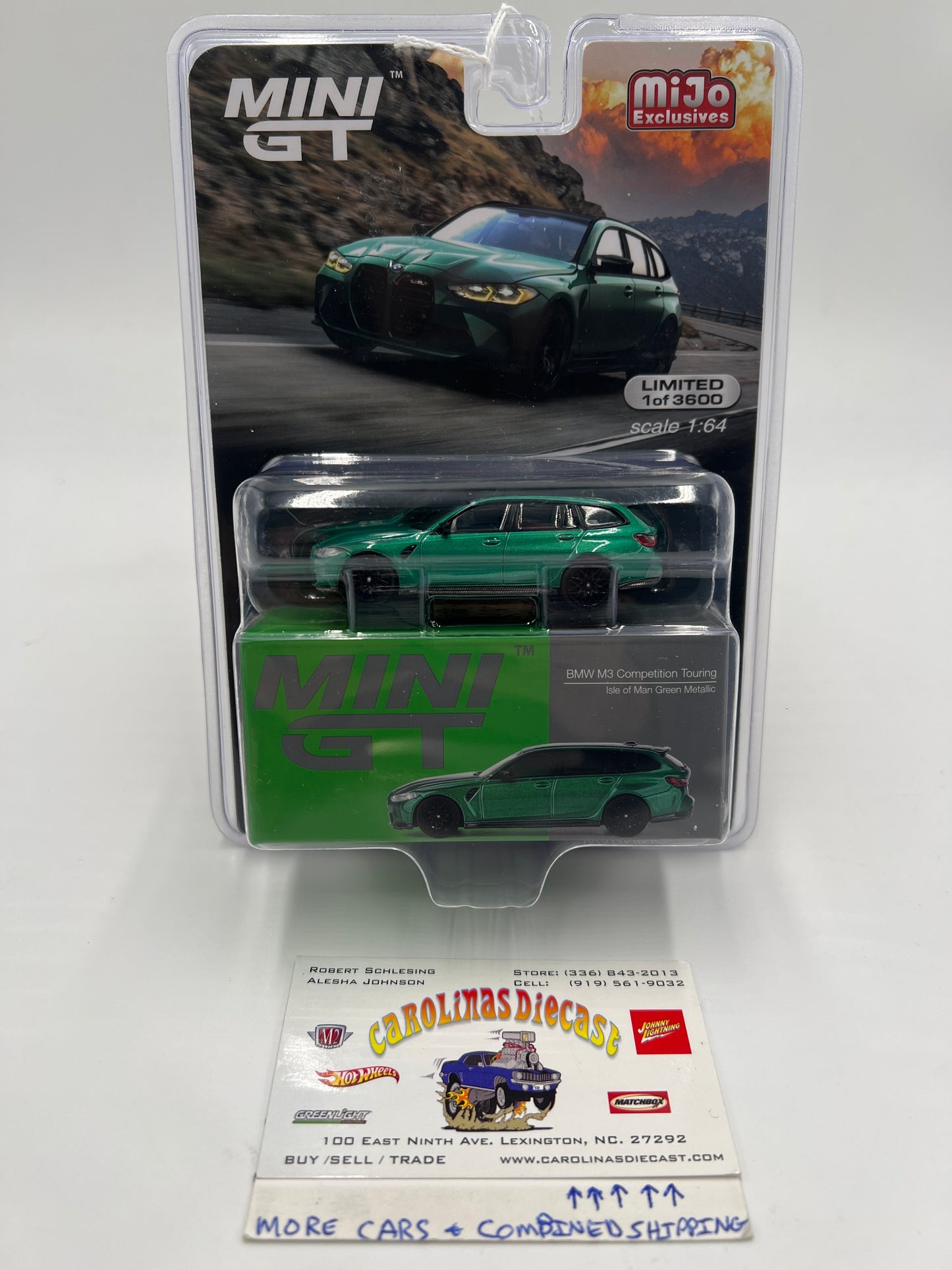 Mini GT Mijo Exclusives #764 BMW M3 Competition Touring Green