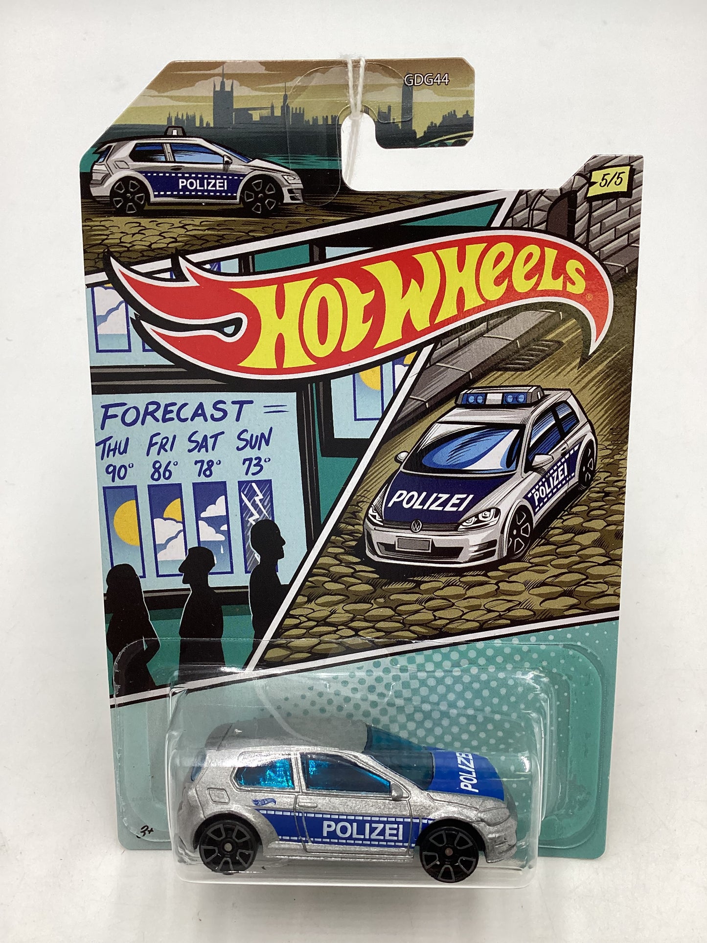 Hot Wheels WM Exclusive Police 5/5 Volkswagen Golf MK7 157G