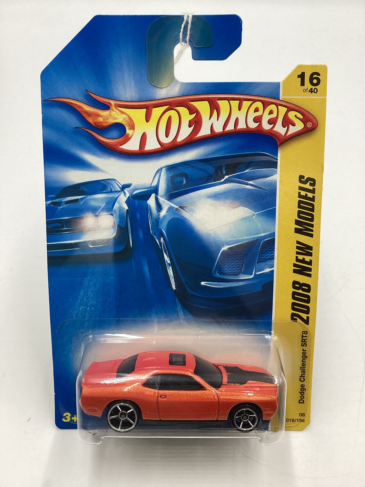 2008 Hot Wheels New Models #16 Dodge Challenger SRT8 Orange 49G