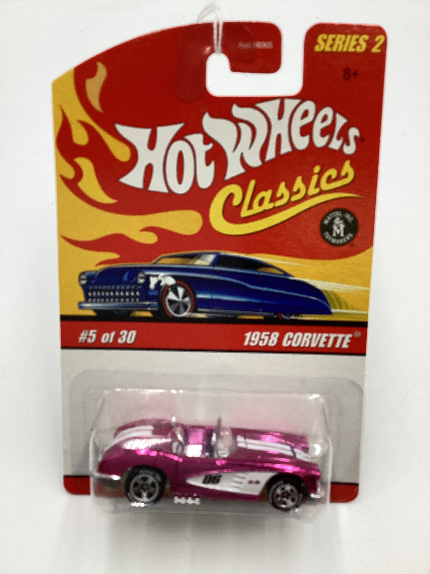 Hot Wheels Classics Series 2 #5 1958 Corvette Pink SR