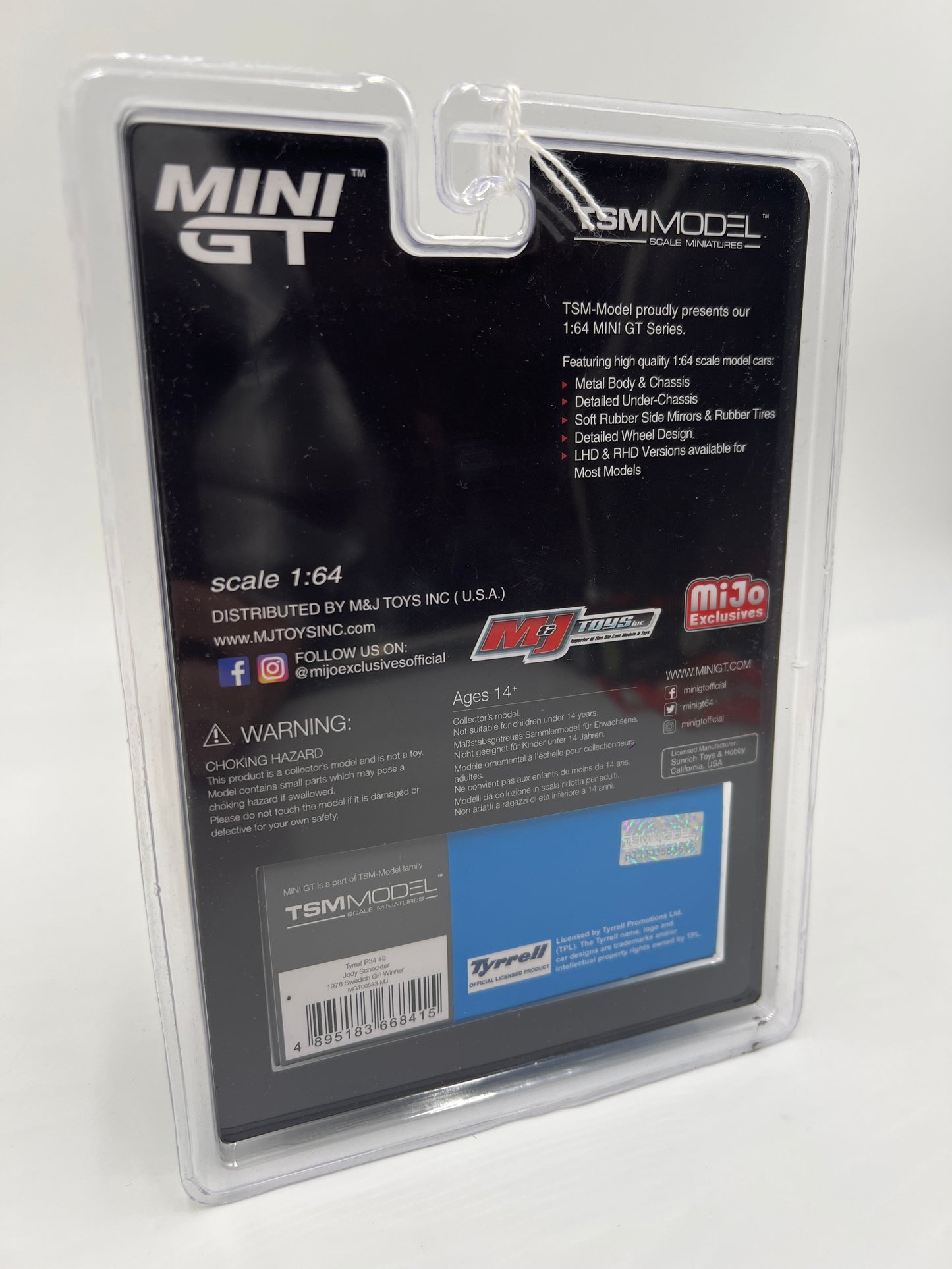 Mini GT Mijo Exclusives #583 Tyrell P34 #3 Jody Scheckter Blue