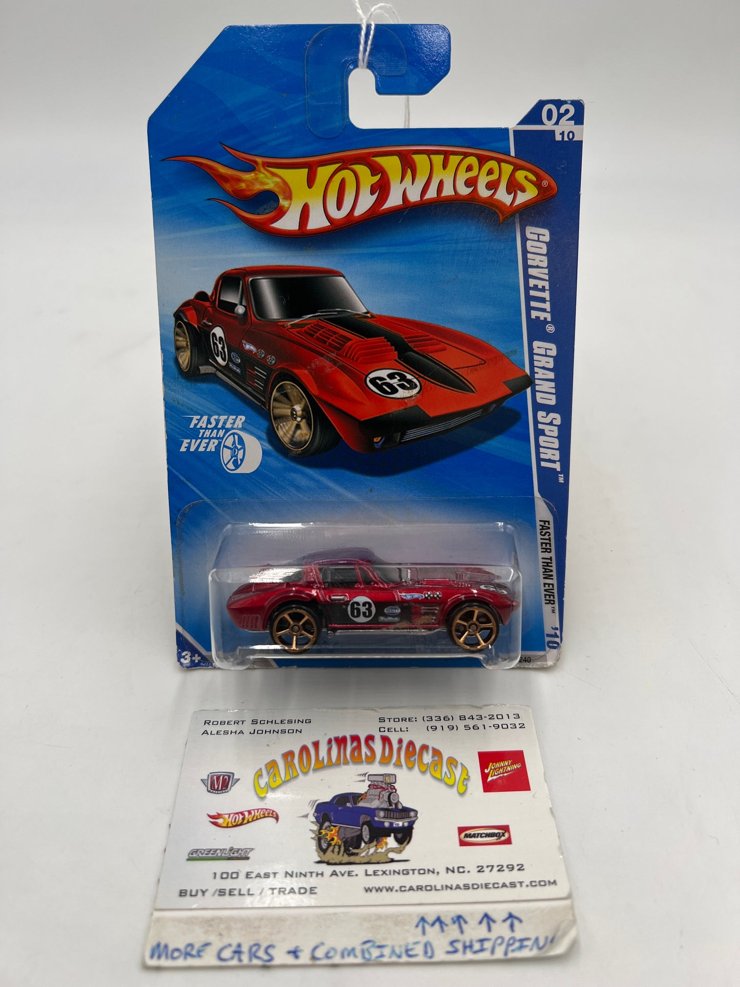 2010 Hot Wheels Faster Than Ever #130 Corvette Grand Sport Red 1C