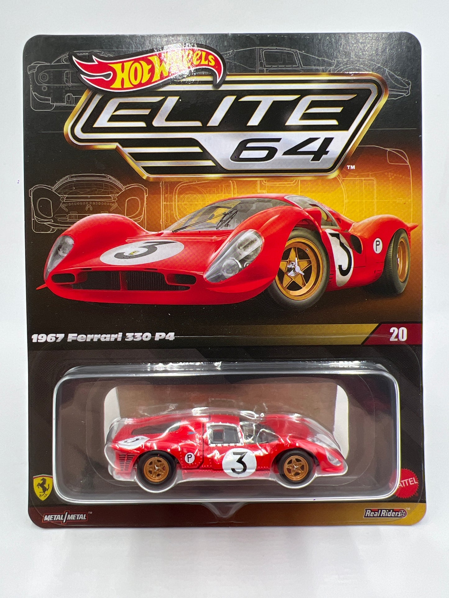 2025 Hot Wheels RLC Elite 64 #20 Ferrari 330 P4 Red W/Protector