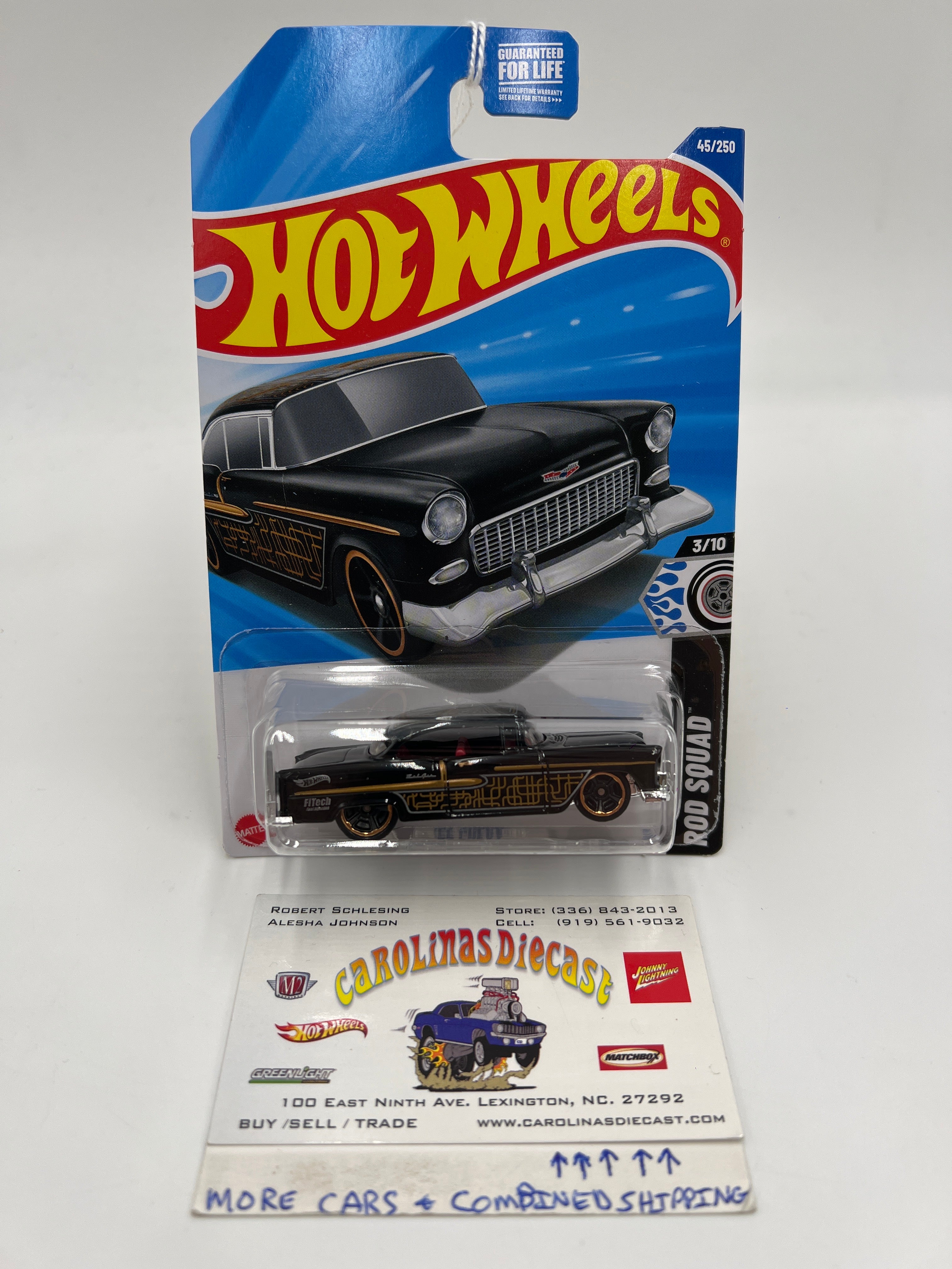 2025 Hot Wheels C Case #45 55 Chevy Black 14C – carolinasdiecast