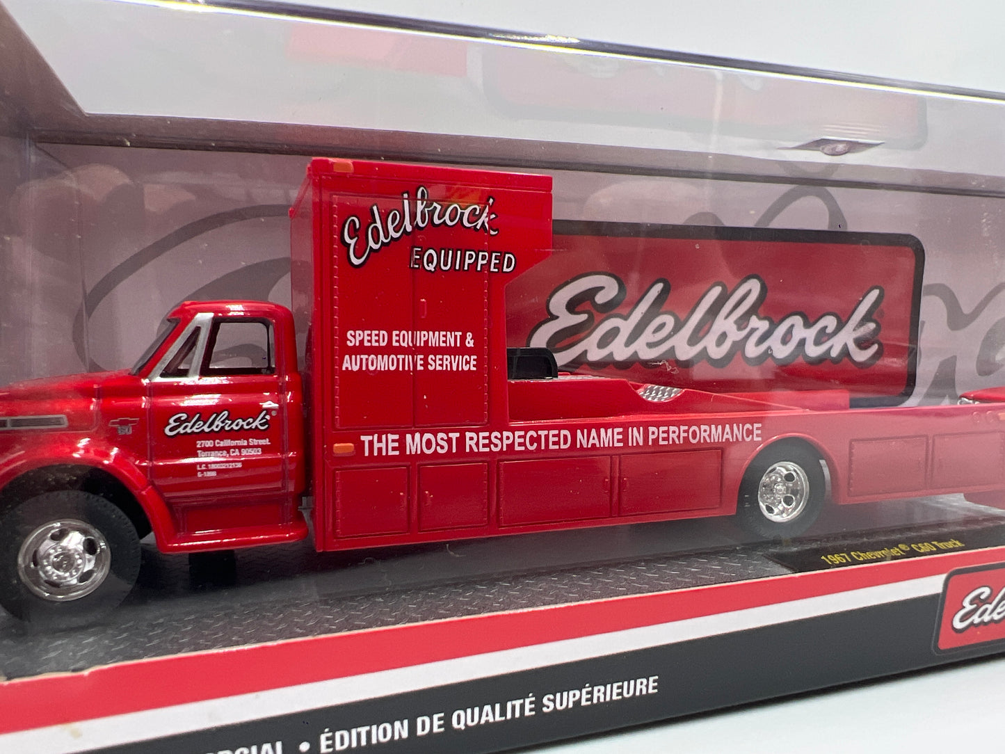 M2 Machines Auto Haulers Edelbrock 1967 Chevrolet C60 Truck & Nova Gasser R39