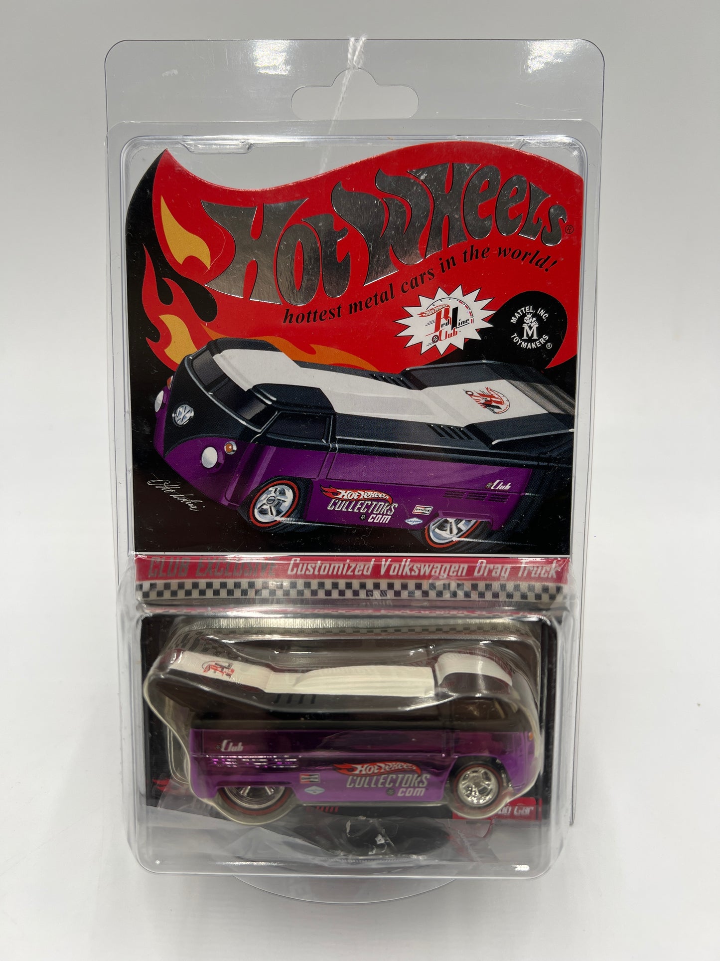 2007 Hot Wheels RLC Club Car Customized Volkswagen Drag Truck Purple 6118/7000 W/Protector & Pin