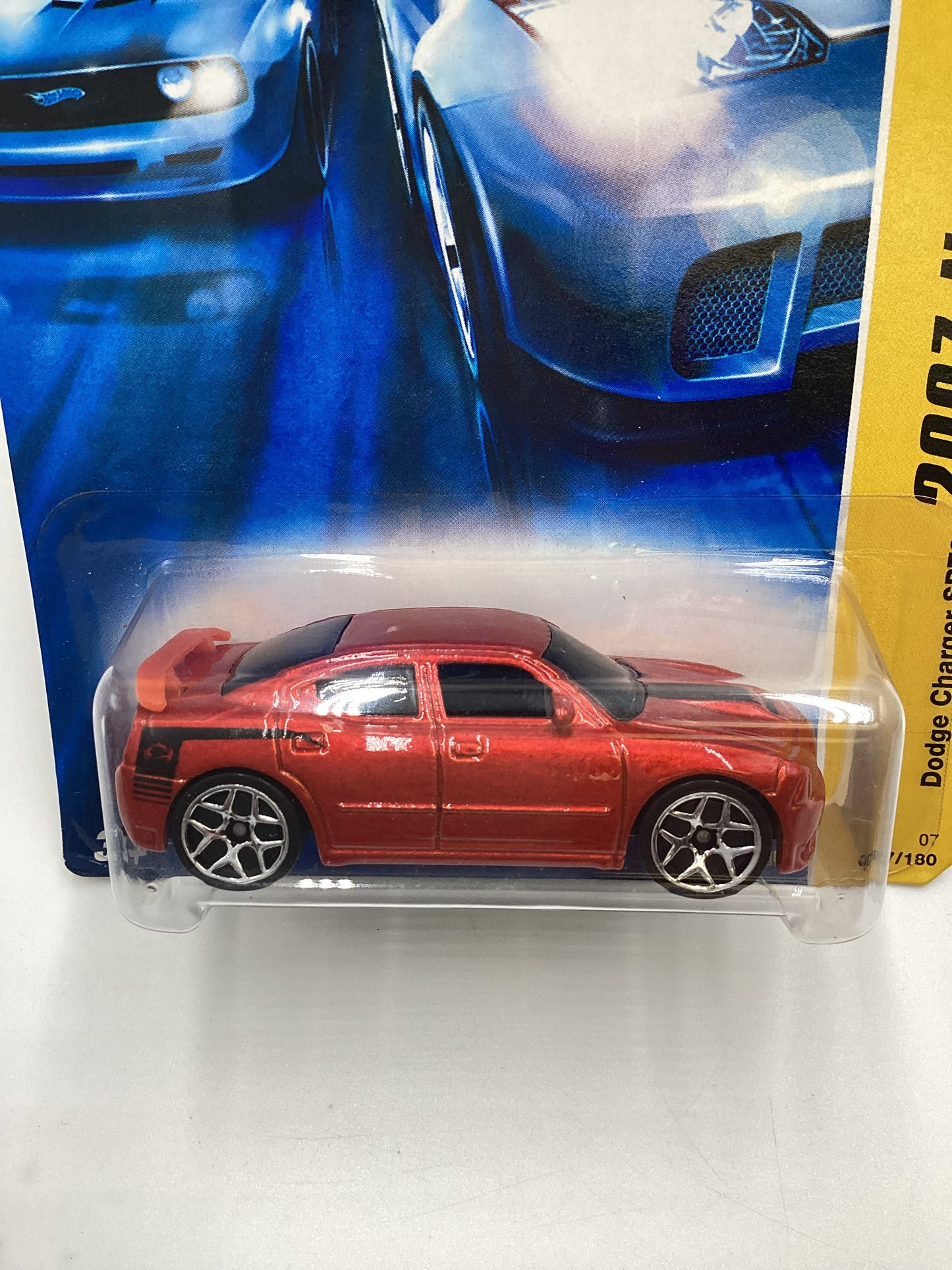 2007 Hot Wheels #007 Dodge Charger SRT8 Orange 37D