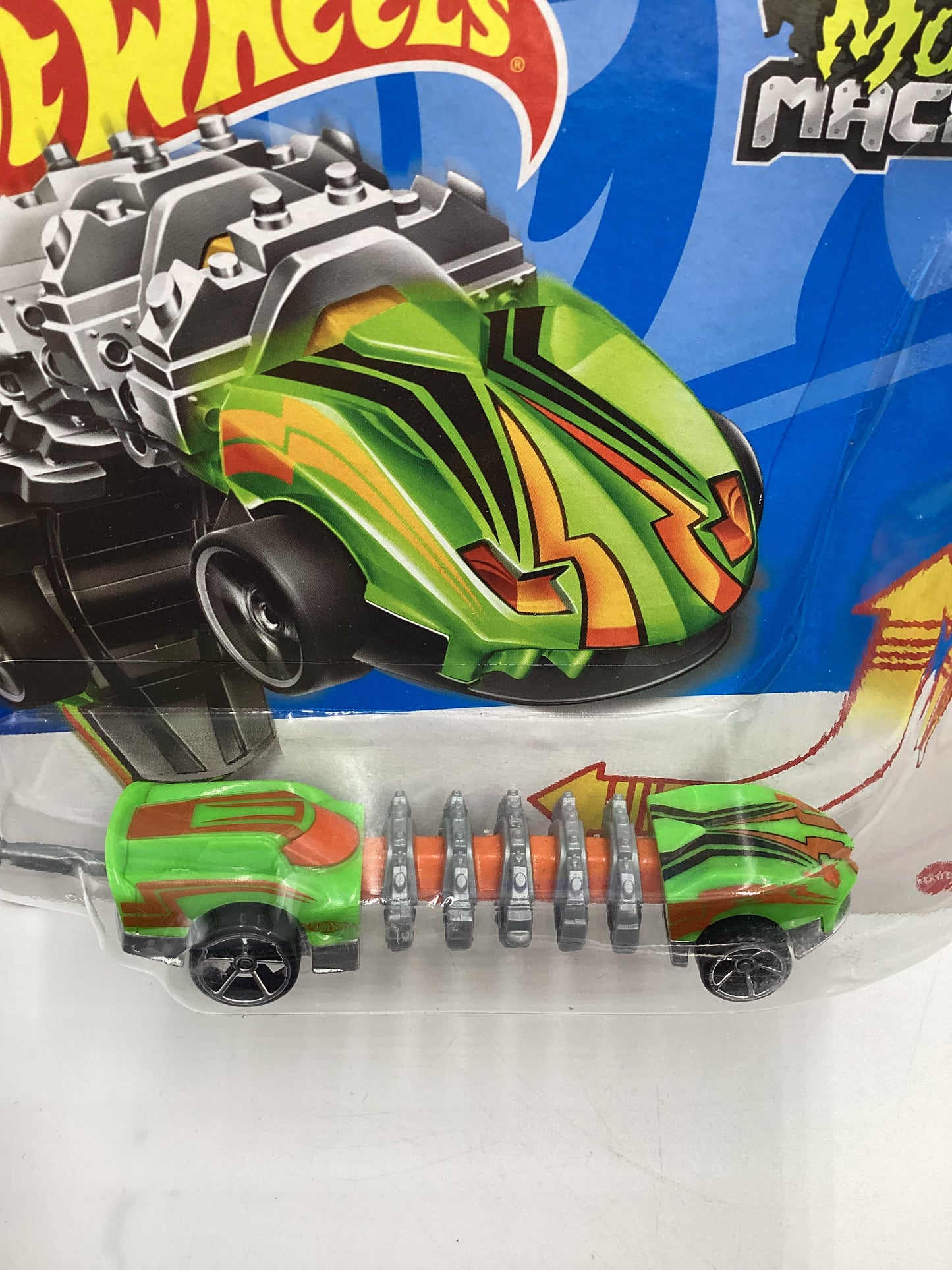 Hot Wheels Mutant Machines Top Speed GT Green
