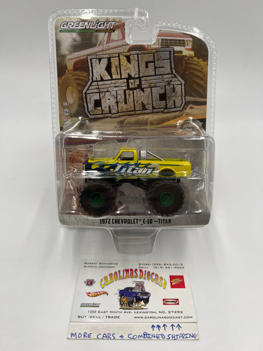 Greenlight Kings of Crunch Series 11 1972 Chevrolet C-10 Titan Yellow CHASE