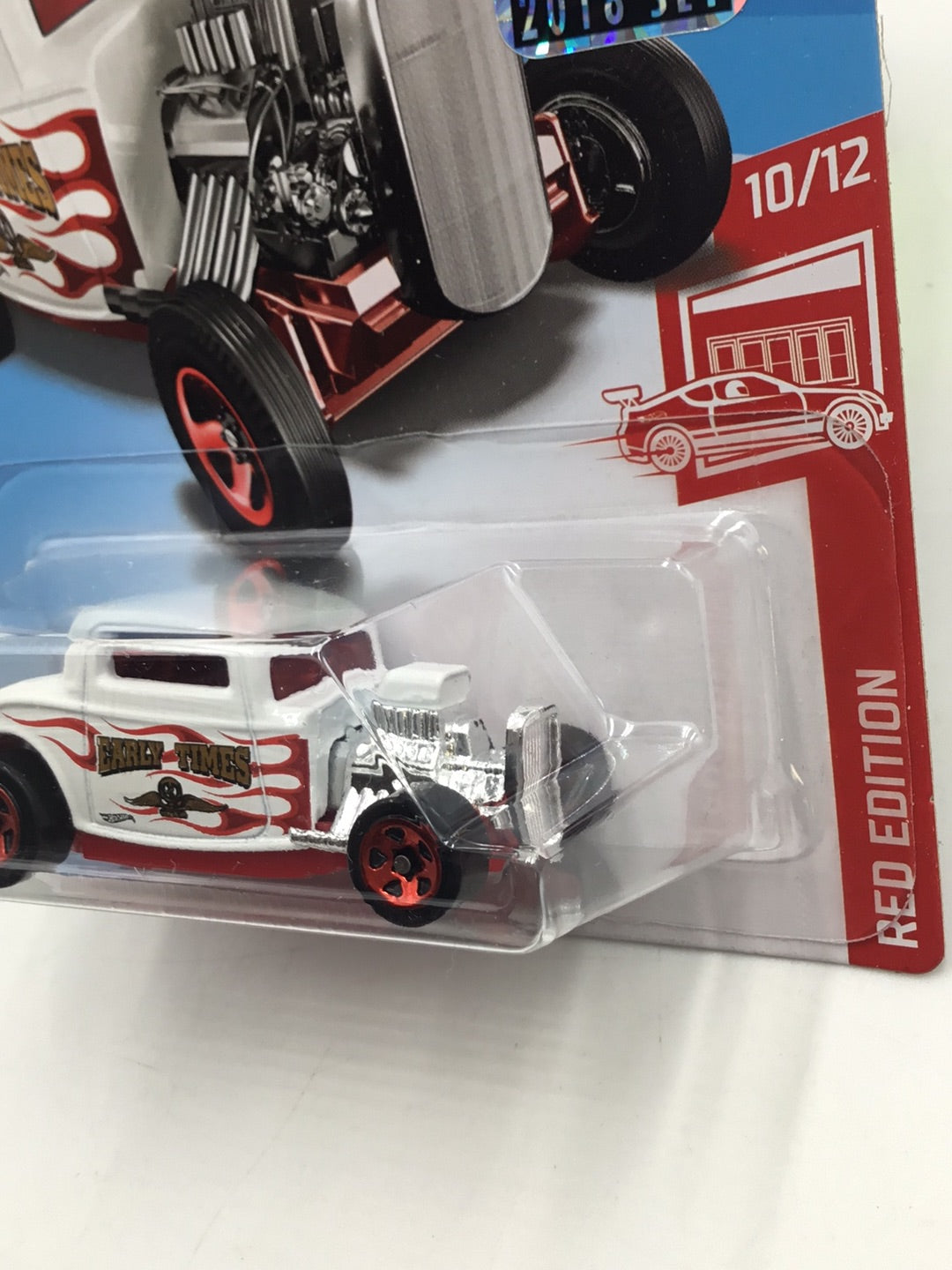 2018 hot wheels red edition #10 32 Ford target red factory sealed sticker