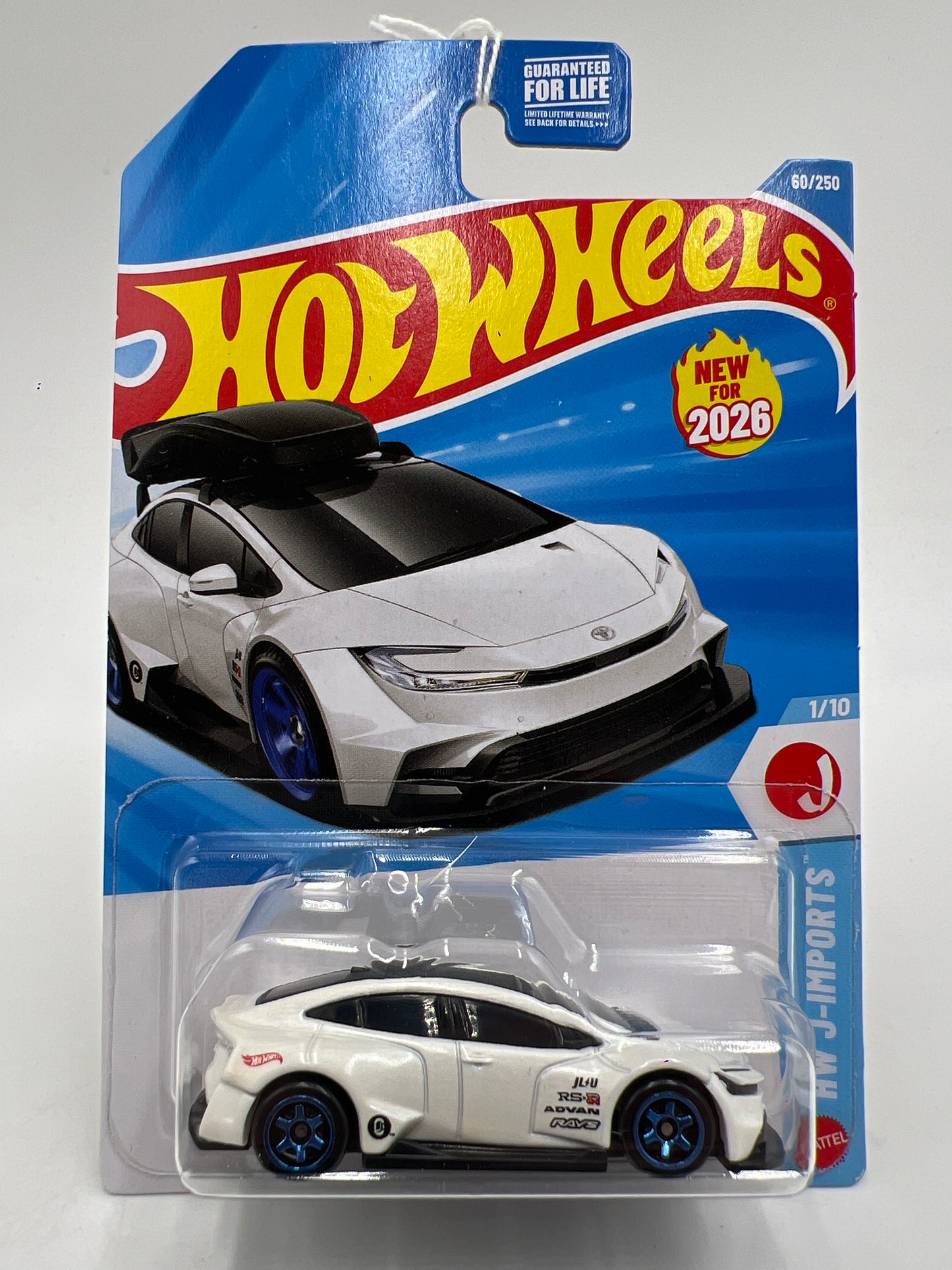 2026 Hot Wheels D Case #60 Toyota Prius Custom White No Roof Rack Variation