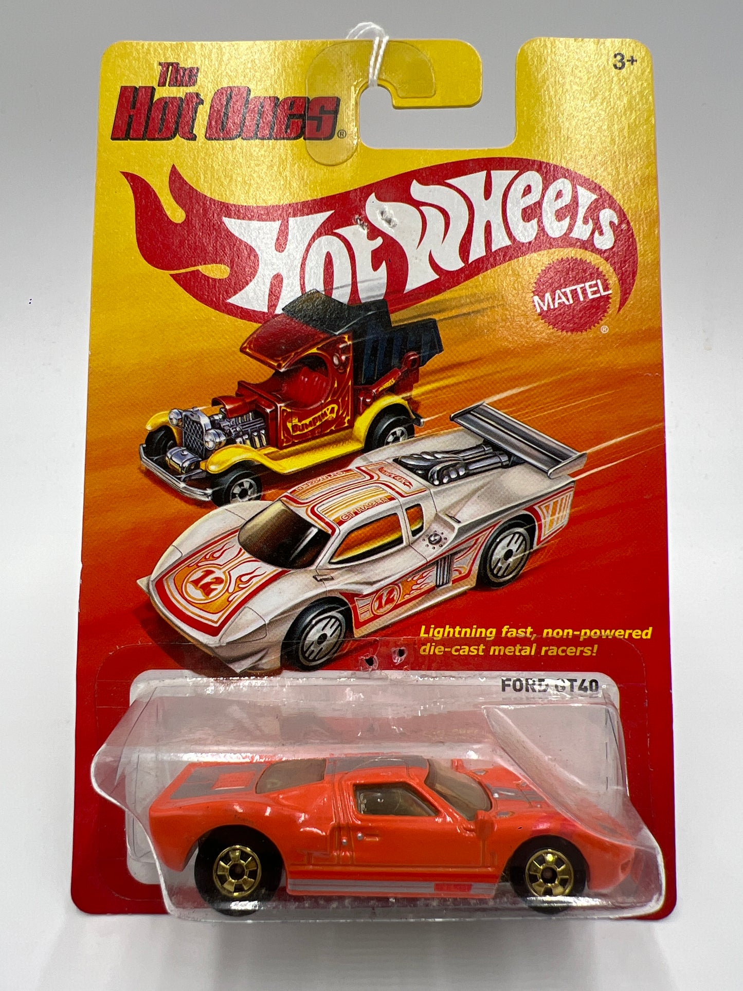Hot Wheels The Hot Ones Ford GT40 Orange Card Not Perfect 160L