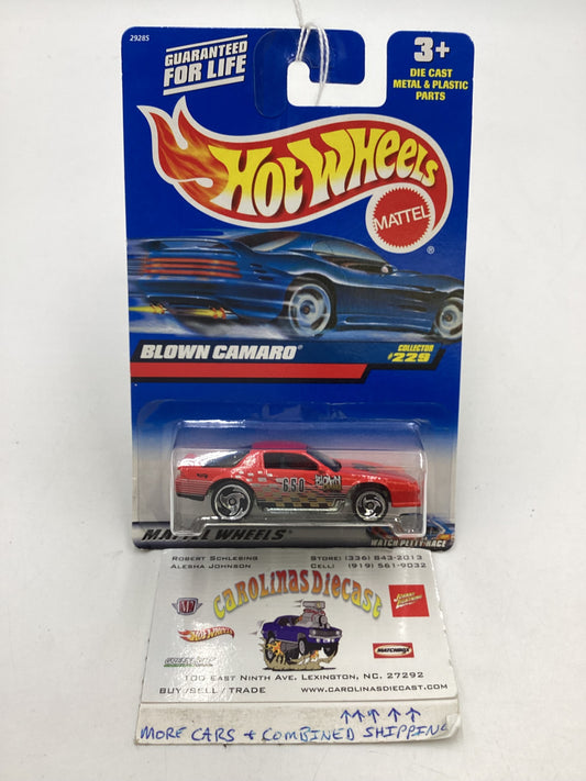 2000 Hot Wheels #229 Blown Camaro 17H