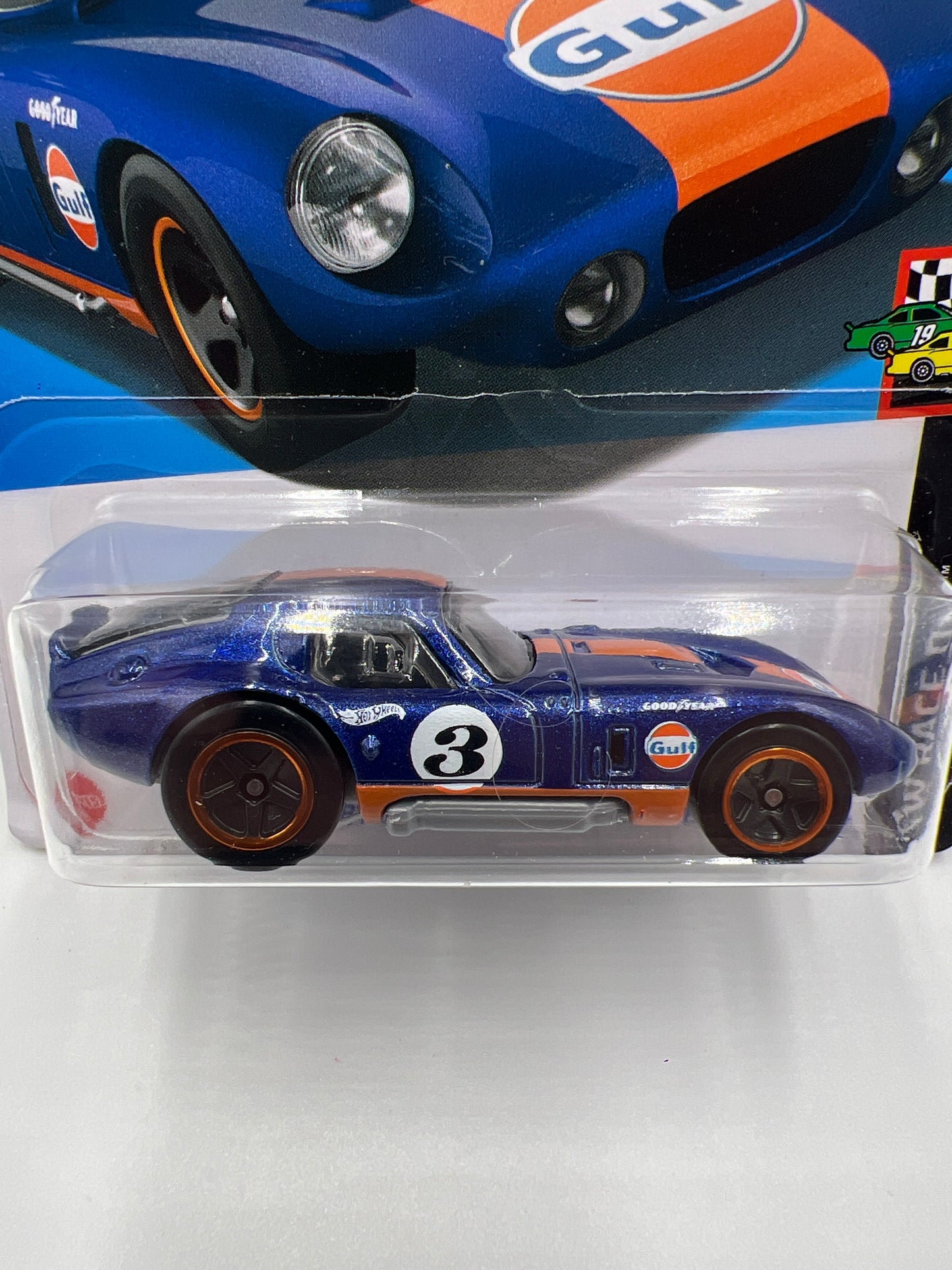 2024 Hot Wheels Q Case #122 Shelby Cobra Daytona Coupe Gulf Dark Blue 29D