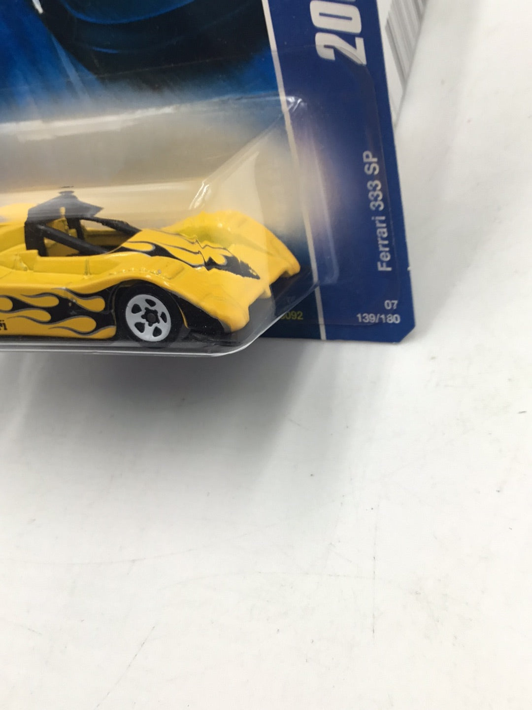 2007 Hot Wheels #139 Ferrari 333 SP Yellow PP6