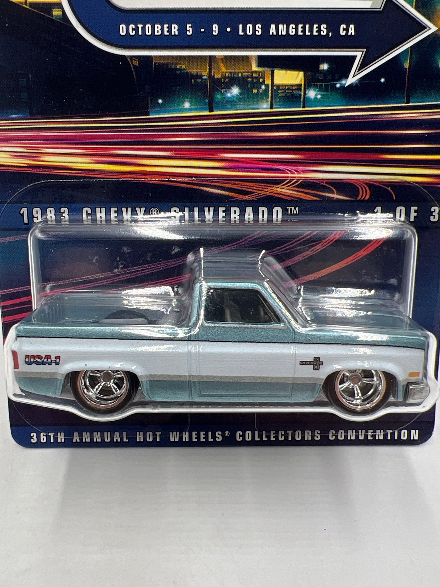 2022 Hot Wheels 36th Annual Collectors Convention LA 926/6200 1983 Chevy Silverado W/Protector