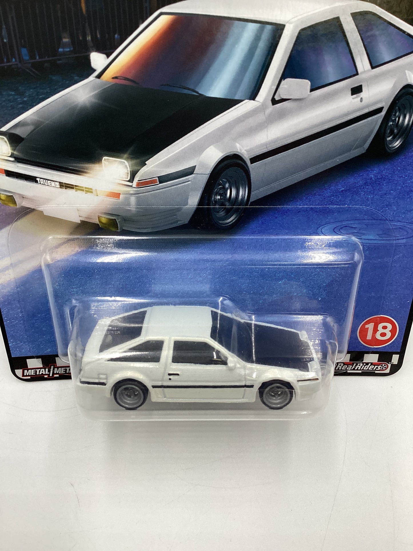 Hot Wheels Premium Boulevard #18 Toyota AE86 Sprinter Trueno White w/protector