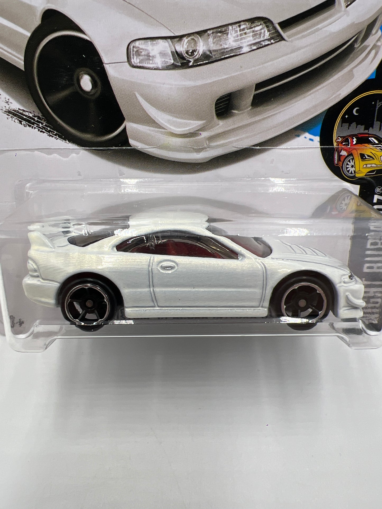 2016 Hot Wheels Night Burnerz #89 Custom 01 Acura Integra GSR White 82A
