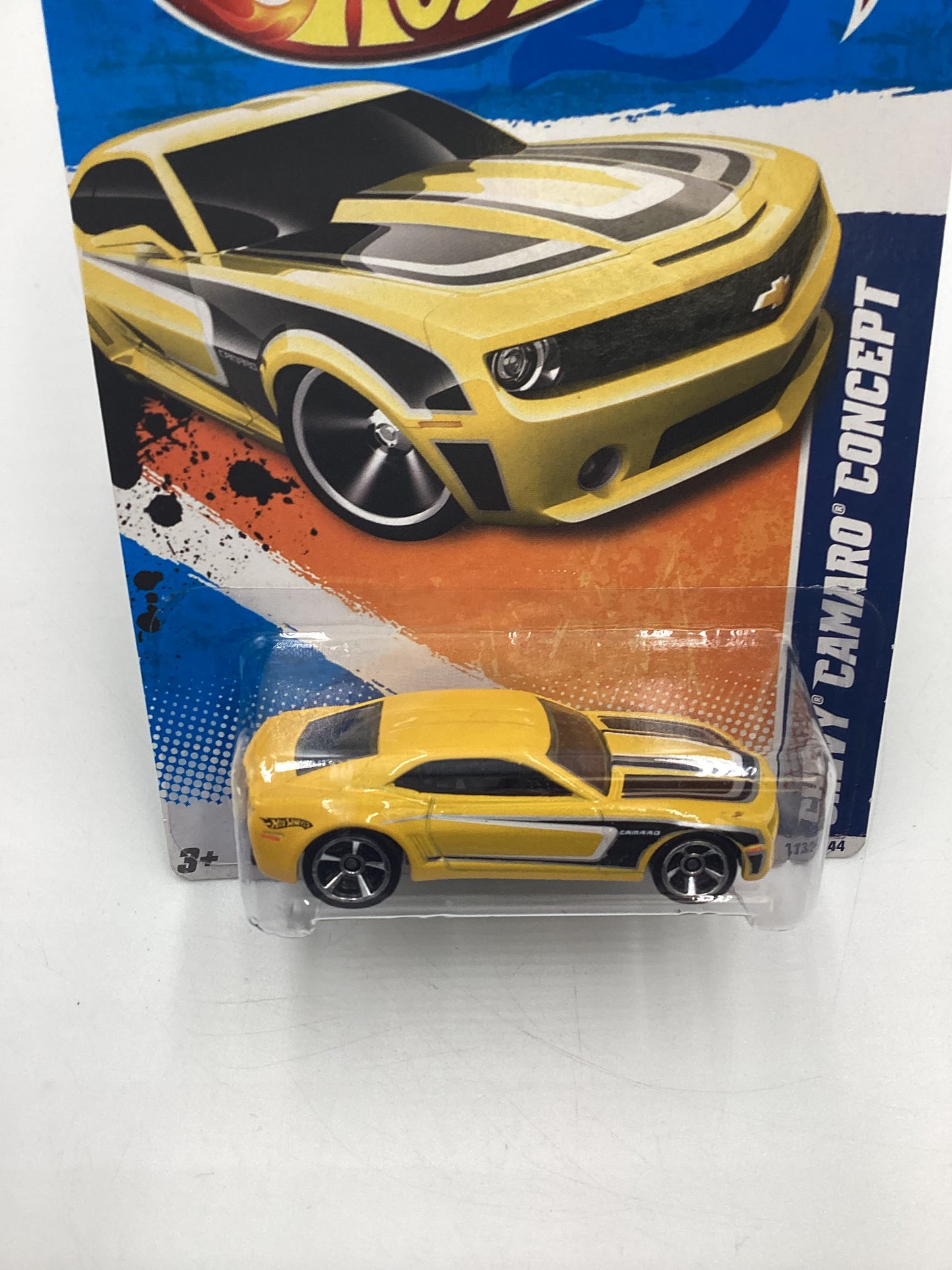 2011 Hot Wheels Nightburner #113 Chevy Camaro Concept Yellow Kmart Exclusive