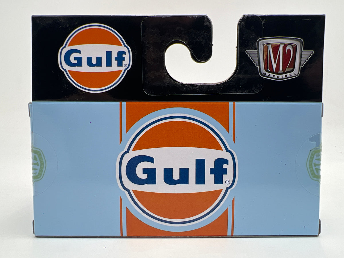 M2 Machines WMTS19 Walmart CHASE Gulf 1973 Chevrolet Cheyenne 10 Blue/Orange