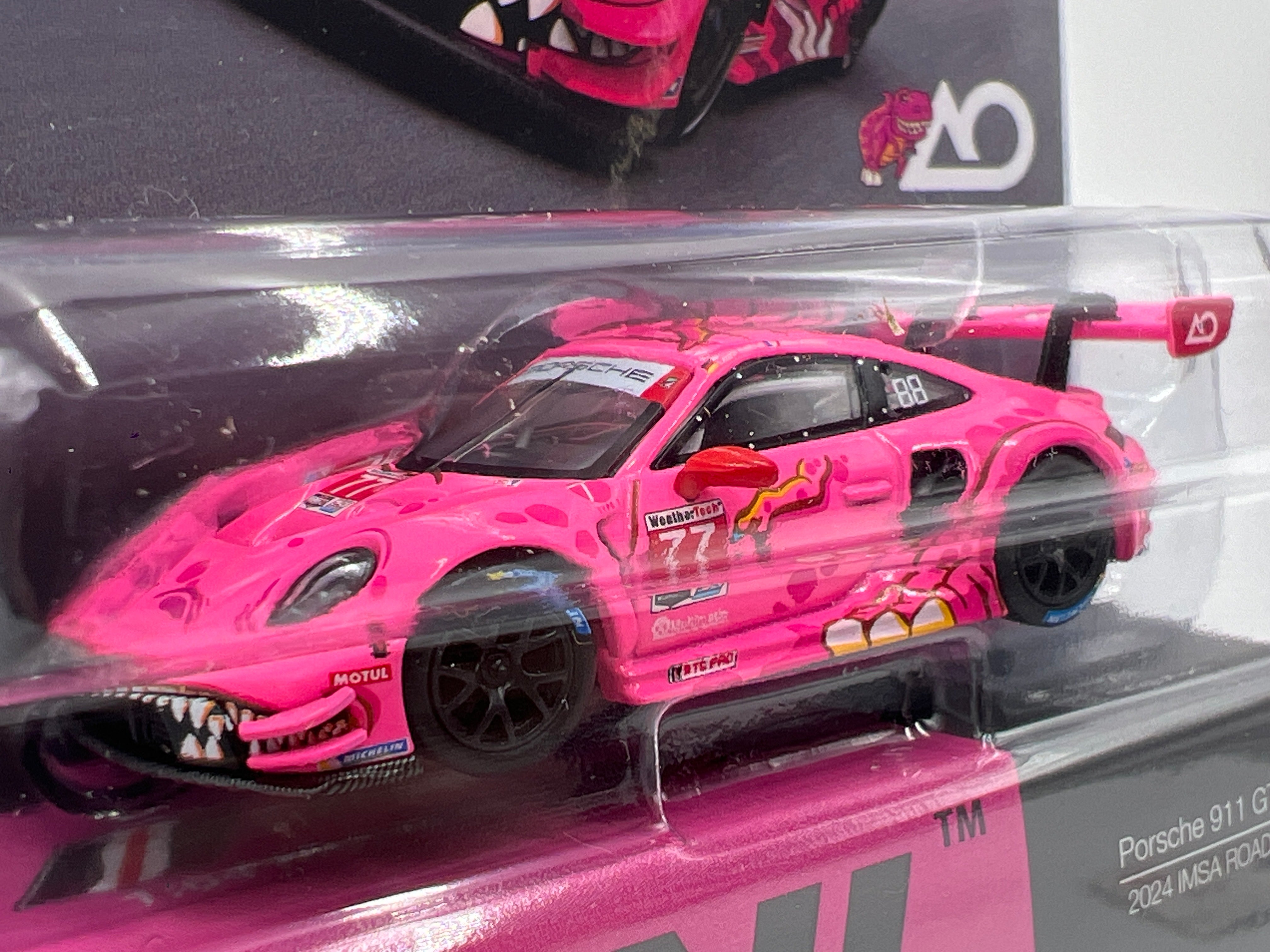 Mini GT #1052 Porsche 911 GT3 R Roxy #77 2024 IMSA Road America AO
