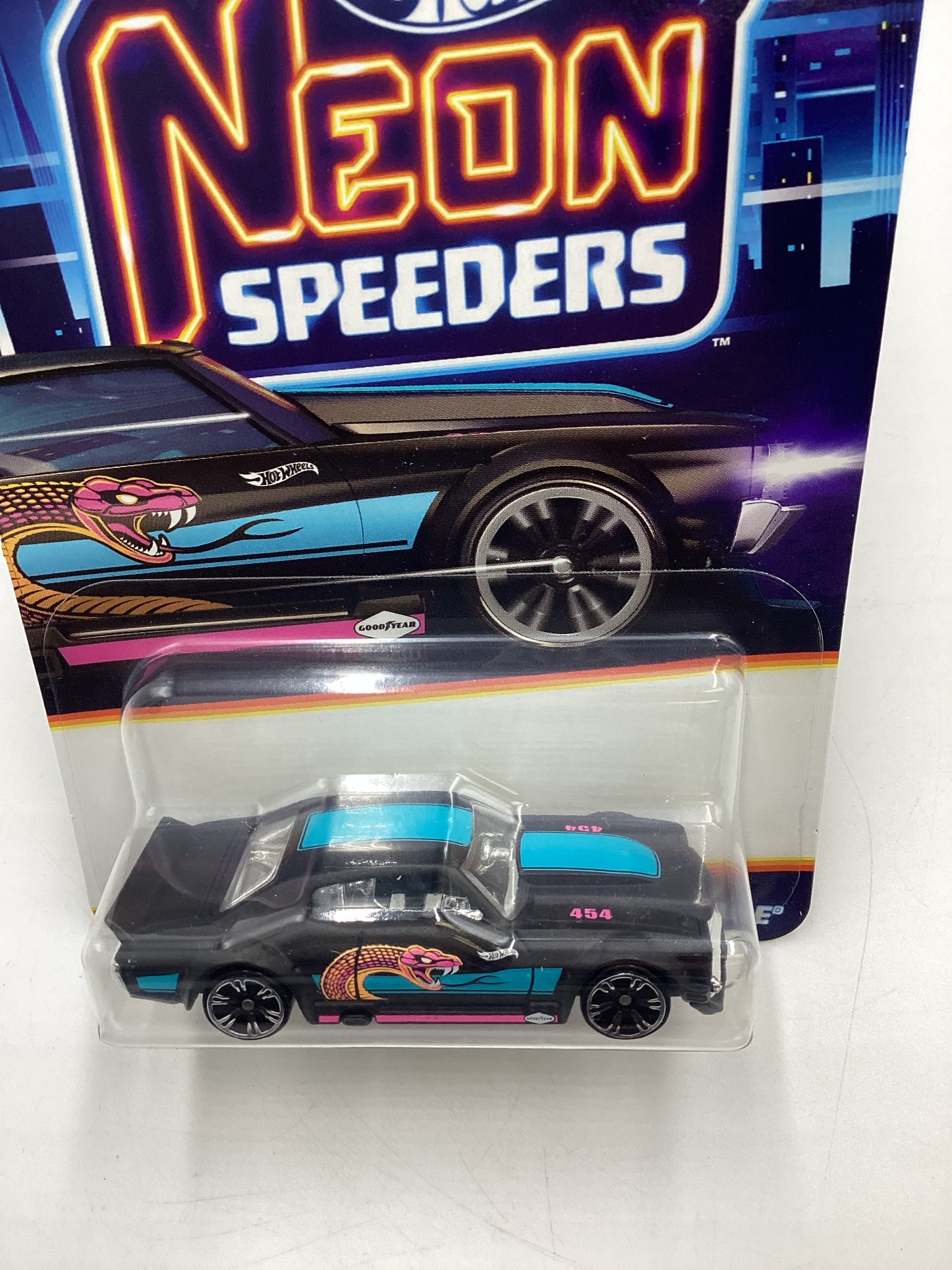 2025 Hot Wheels Neon Speeders #6 70 Chevy Chevelle Black