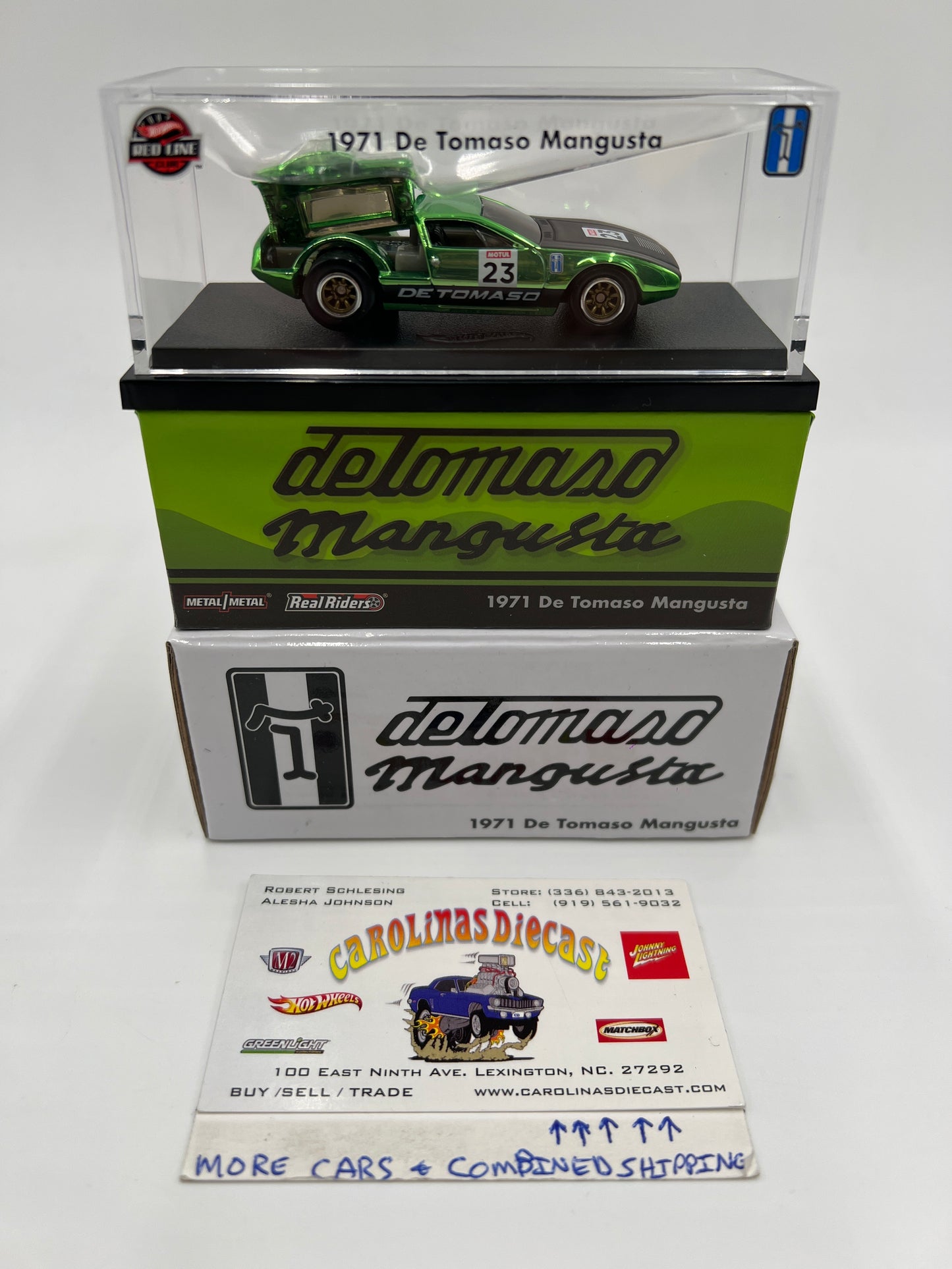 2023 Hot Wheels RLC 1971 De Tomaso Mangusta Green