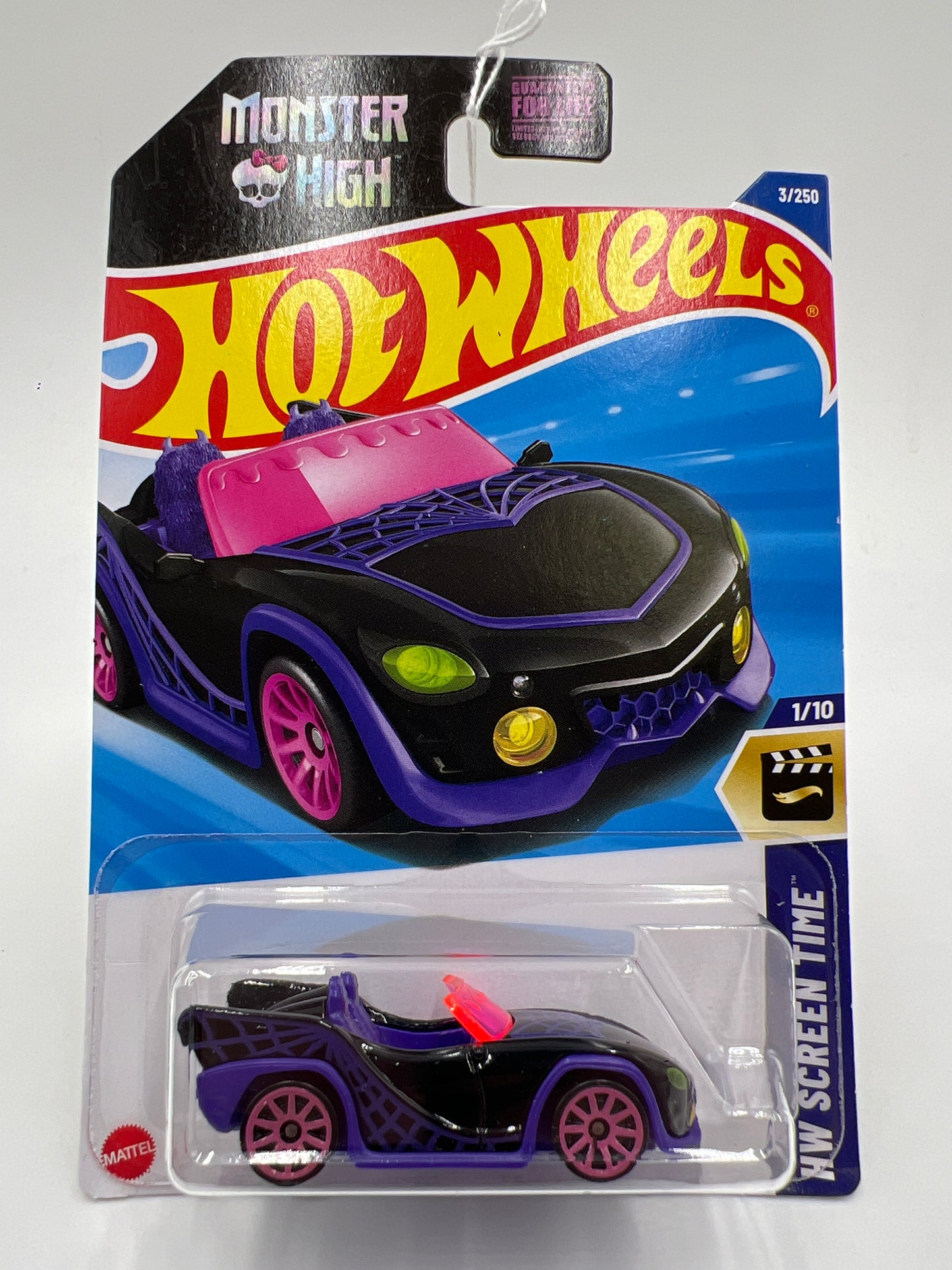 2025 Hot Wheels H Case Screen Time #3 Monster High Ghoul Mobile Black 120C