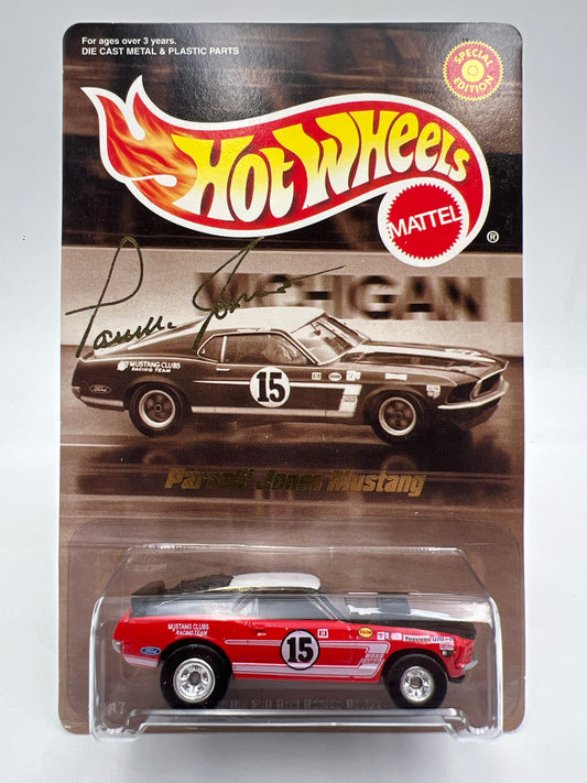 Hot Wheels Special Edition Parnelli Jones 70 Mustang Mach 1 Red W/Protector