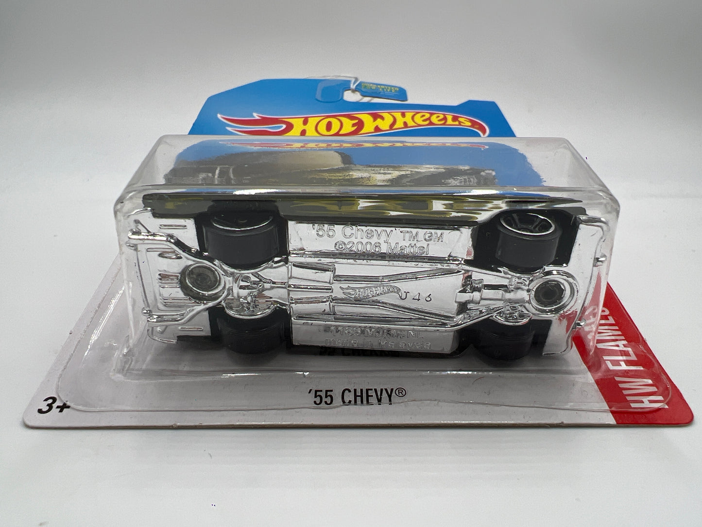 2017 Hot Wheels Kmart Exclusive HW Flames 55 Chevy Dark Green 238F