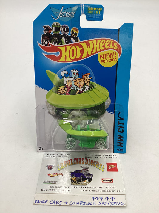 2014 HW City #90 The Jetsons Capsule car 121F