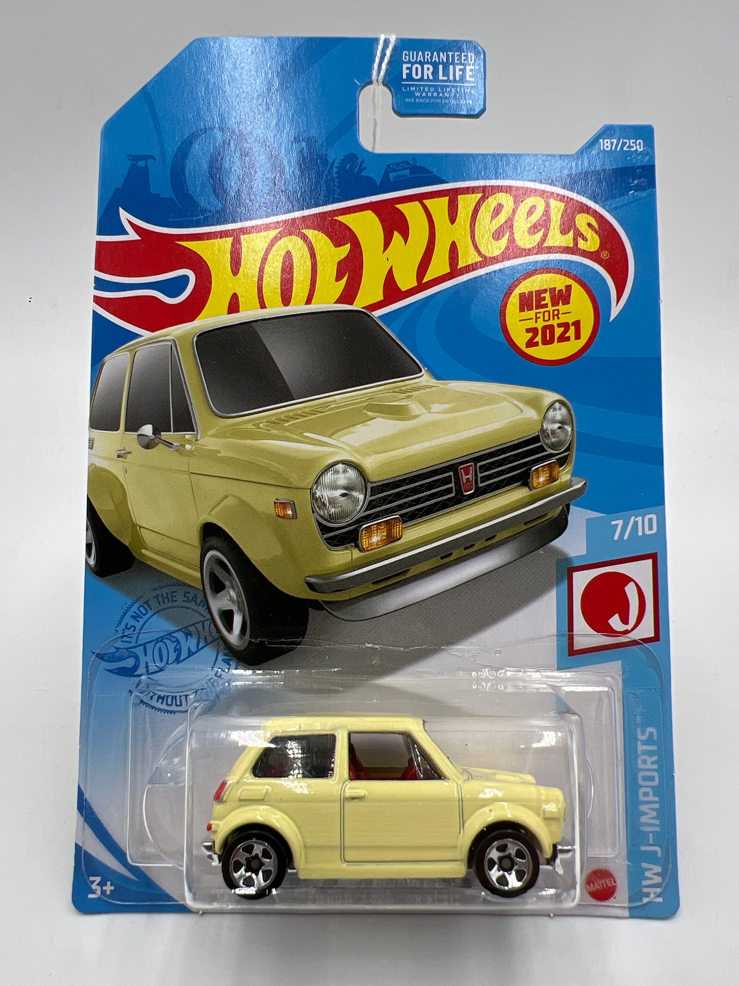 2021 Hot Wheels J-Imports #187 Custom 70 Honda N600 Yellow 75C