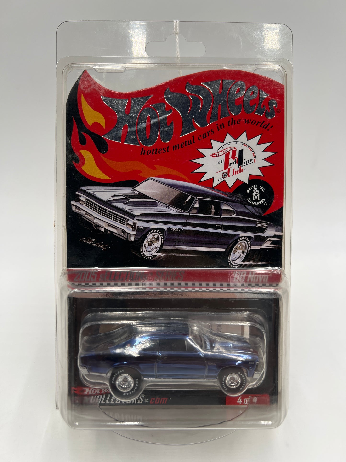 2005 Hot Wheels RLC sELECTIONs Series 2380/7950 68 Nova Dark Blue W/Protector