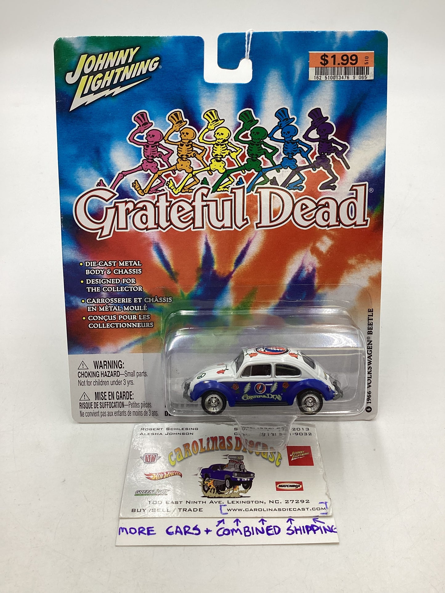 Johnny Lightning Grateful Dead 1966 Volkswagen Beetle