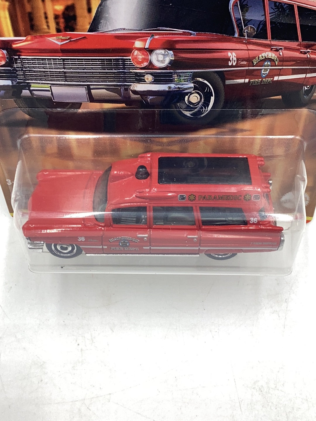 2021 Matchbox Cadillac collection 1963 Cadillac Ambulance Walmart exclusive 4/12 161A