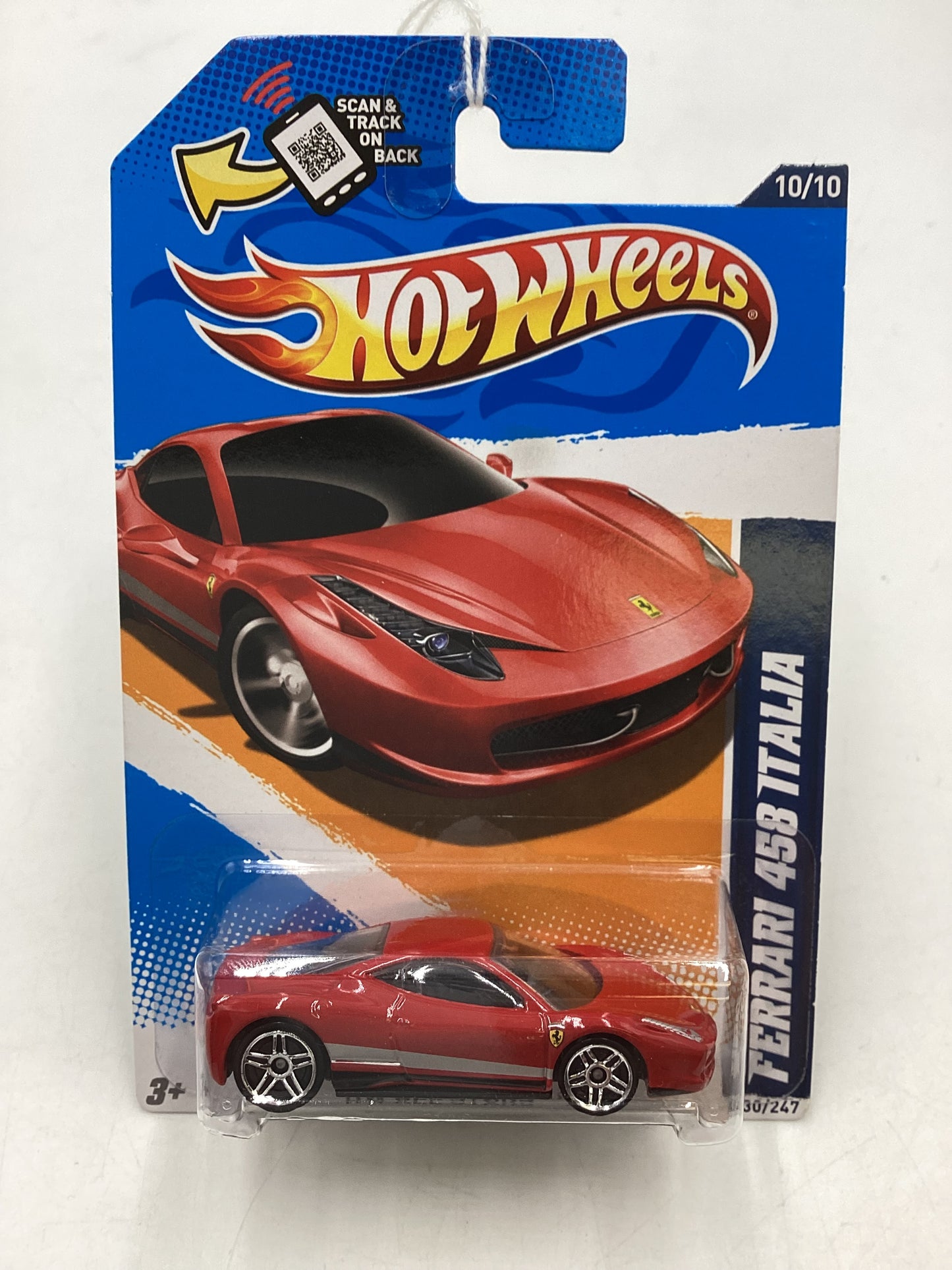 2012 Hot wheels #130 Ferrari 458 Italia Red