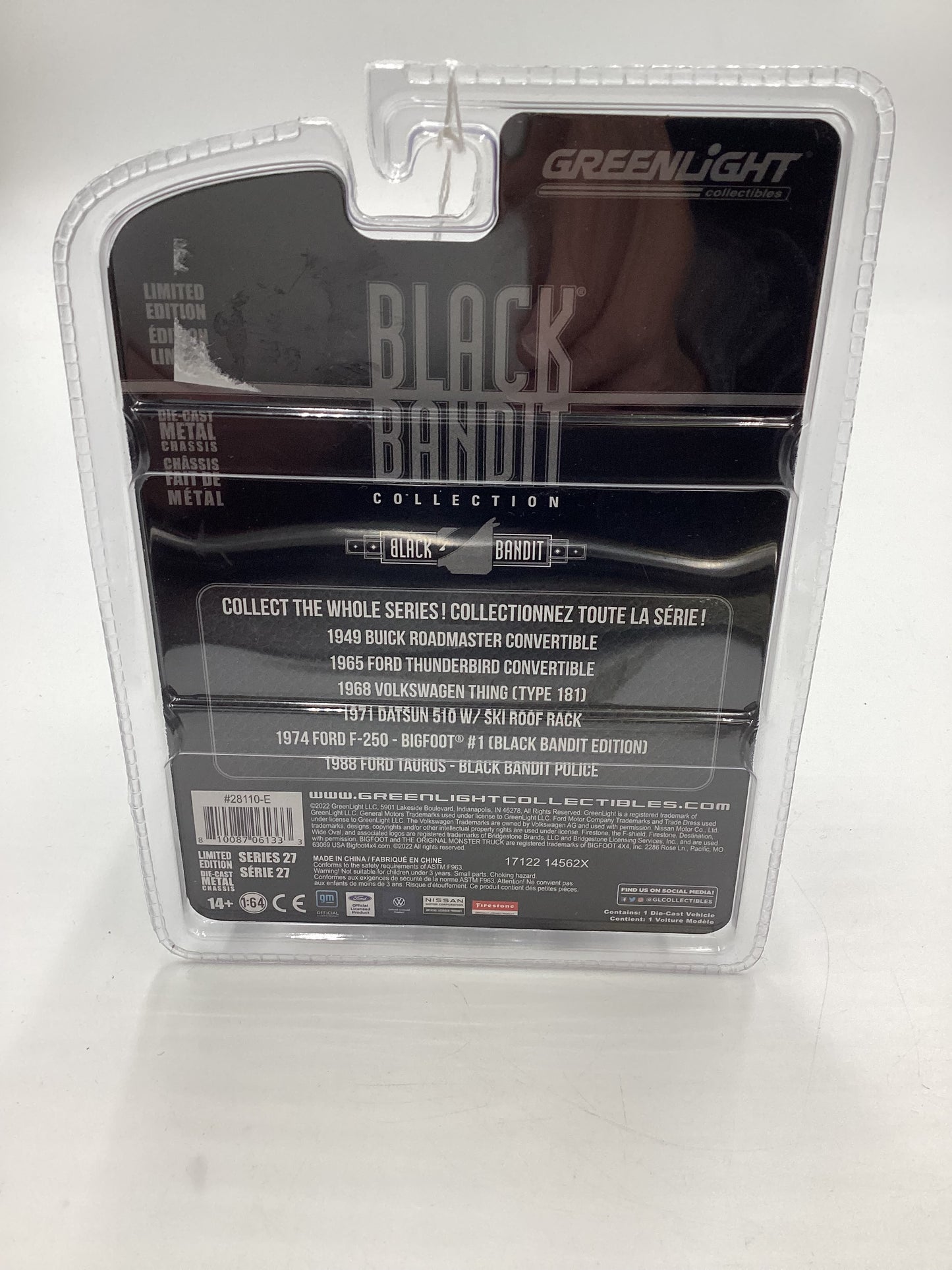 Greenlight Black Bandit Series 27 1974 Ford F-250 Bigfoot #1 Black Bandit Edition 179E