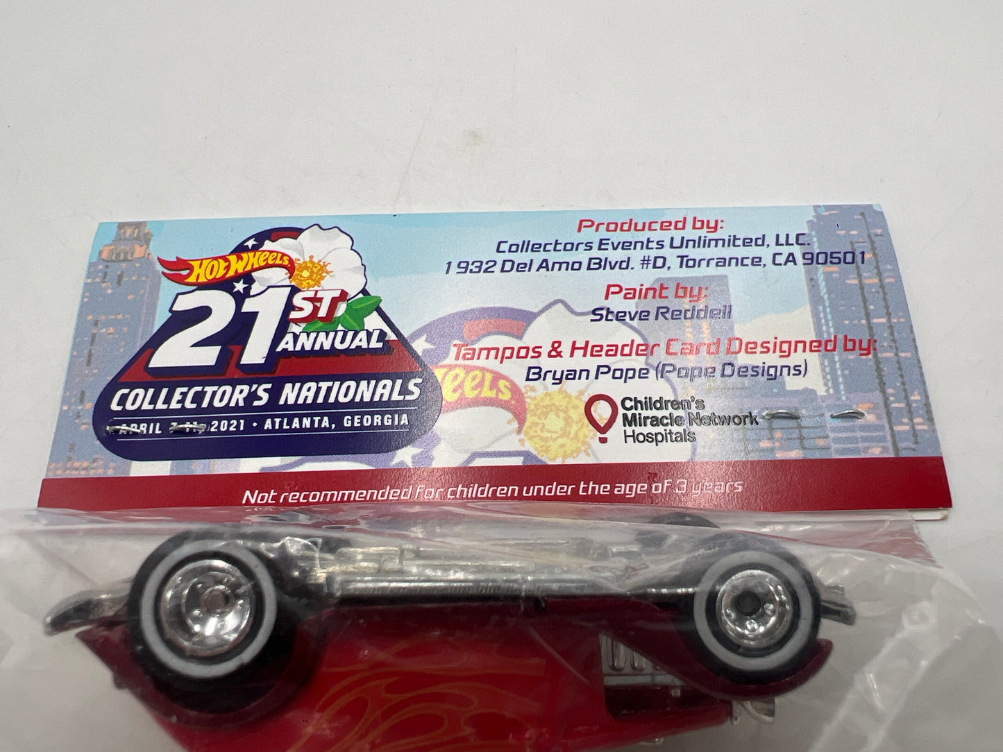 Hot Wheels 21st Annual Collectors Nationals Atlanta 34 Ford 3-Window Red