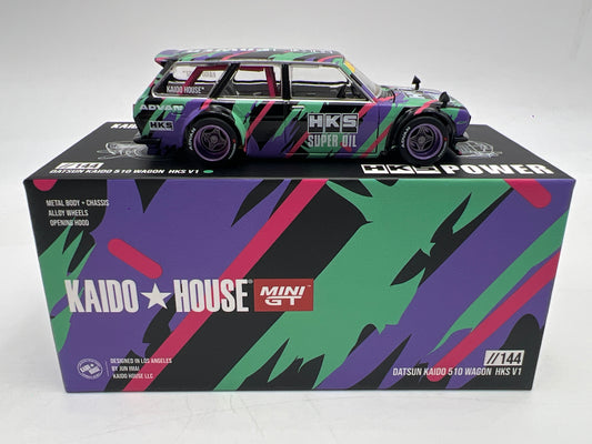 Mini GT Kaido House #144 Datsun Kaido 510 Wagon HKS V1