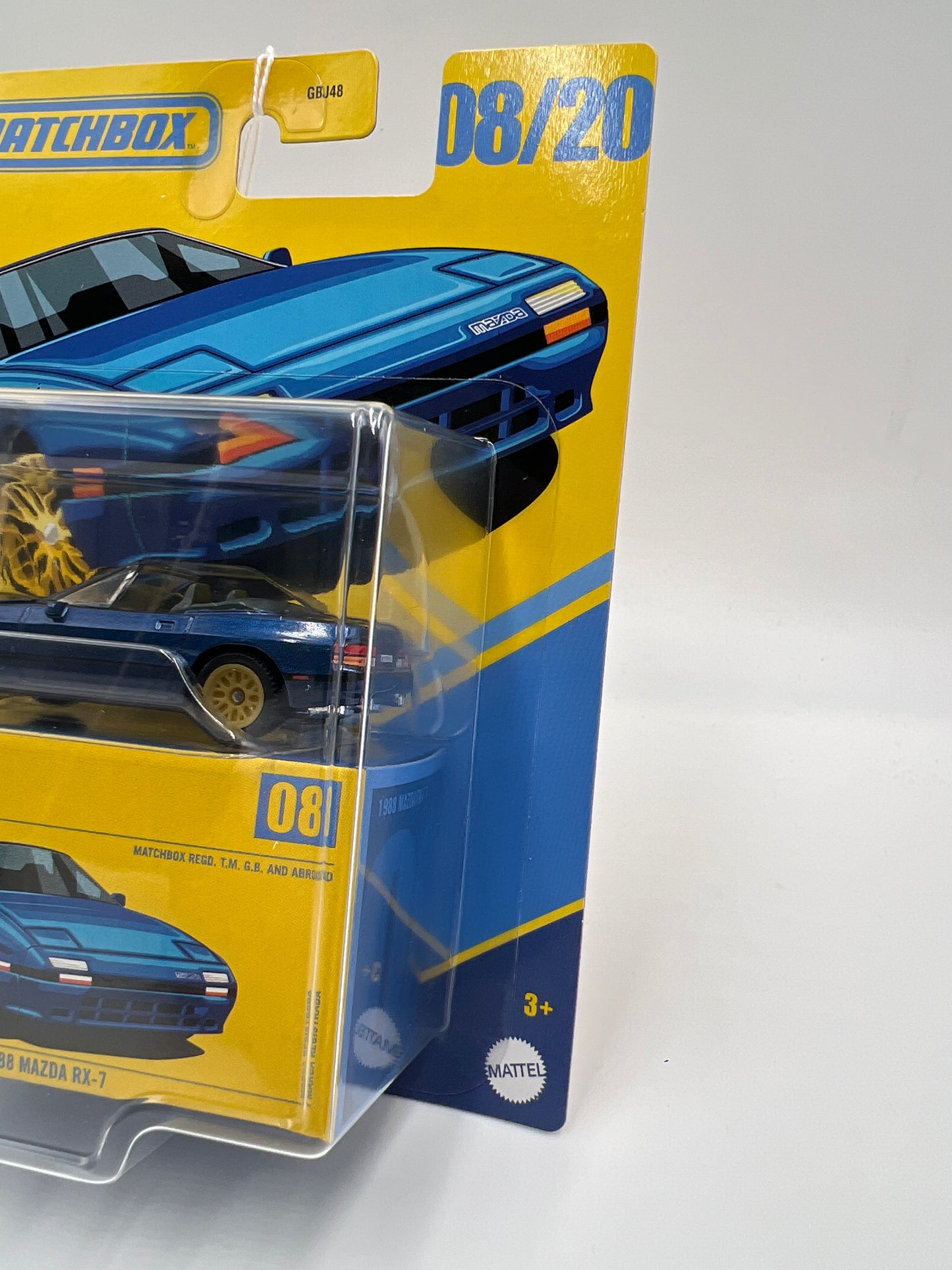 2025 Matchbox Collectors #8 1988 Mazda RX-7 Convertible Blue 171B