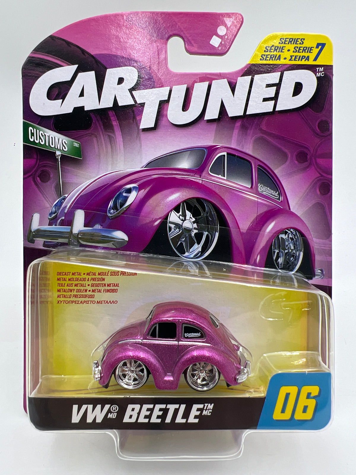 MGA Car Tuned Hobby Exclusive Series 7 #6 VW Beetle Pink