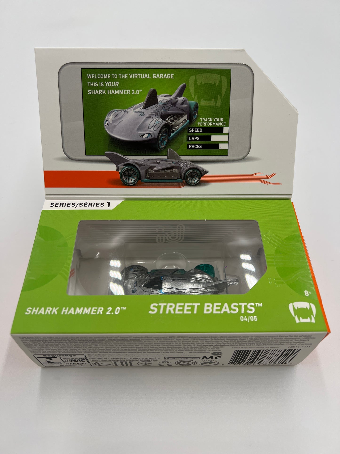 Hot Wheels iD Street Beasts Series 1 #4 Shark Hammer 2.0  Opened