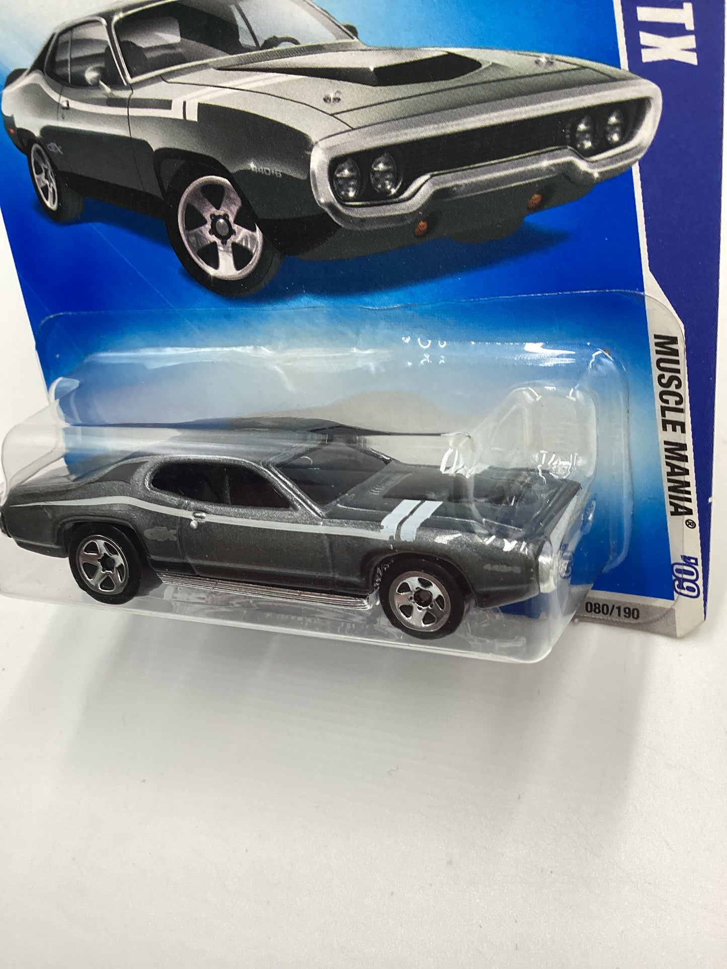 2009 Hot Wheels #80 71 Plymouth GTX Gray Kmart Exclusive 239B