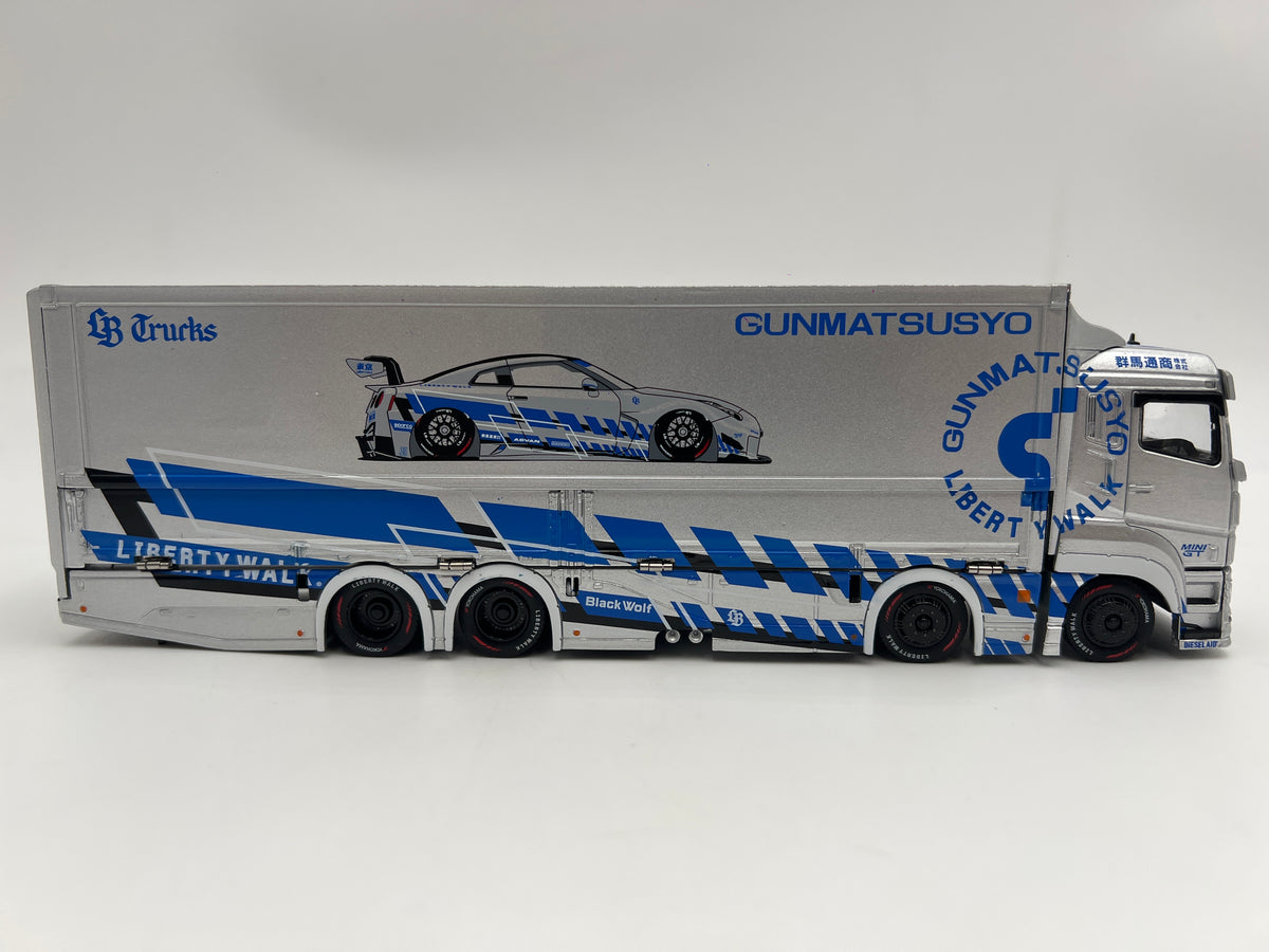 GCD 1/64 Scale Gunmatsusyo #635 LB Trucks Liberty Walk Mitsubishi Fuso Super Great