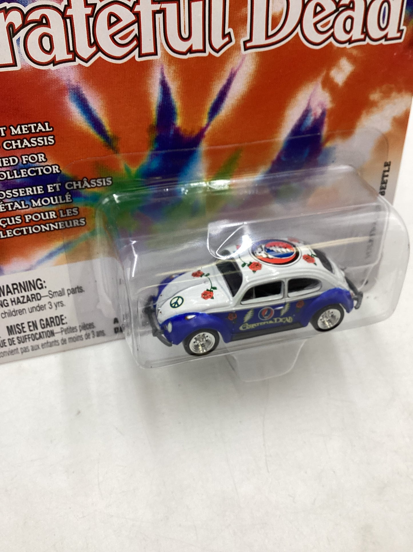 Johnny Lightning Grateful Dead 1966 Volkswagen Beetle Blue/White