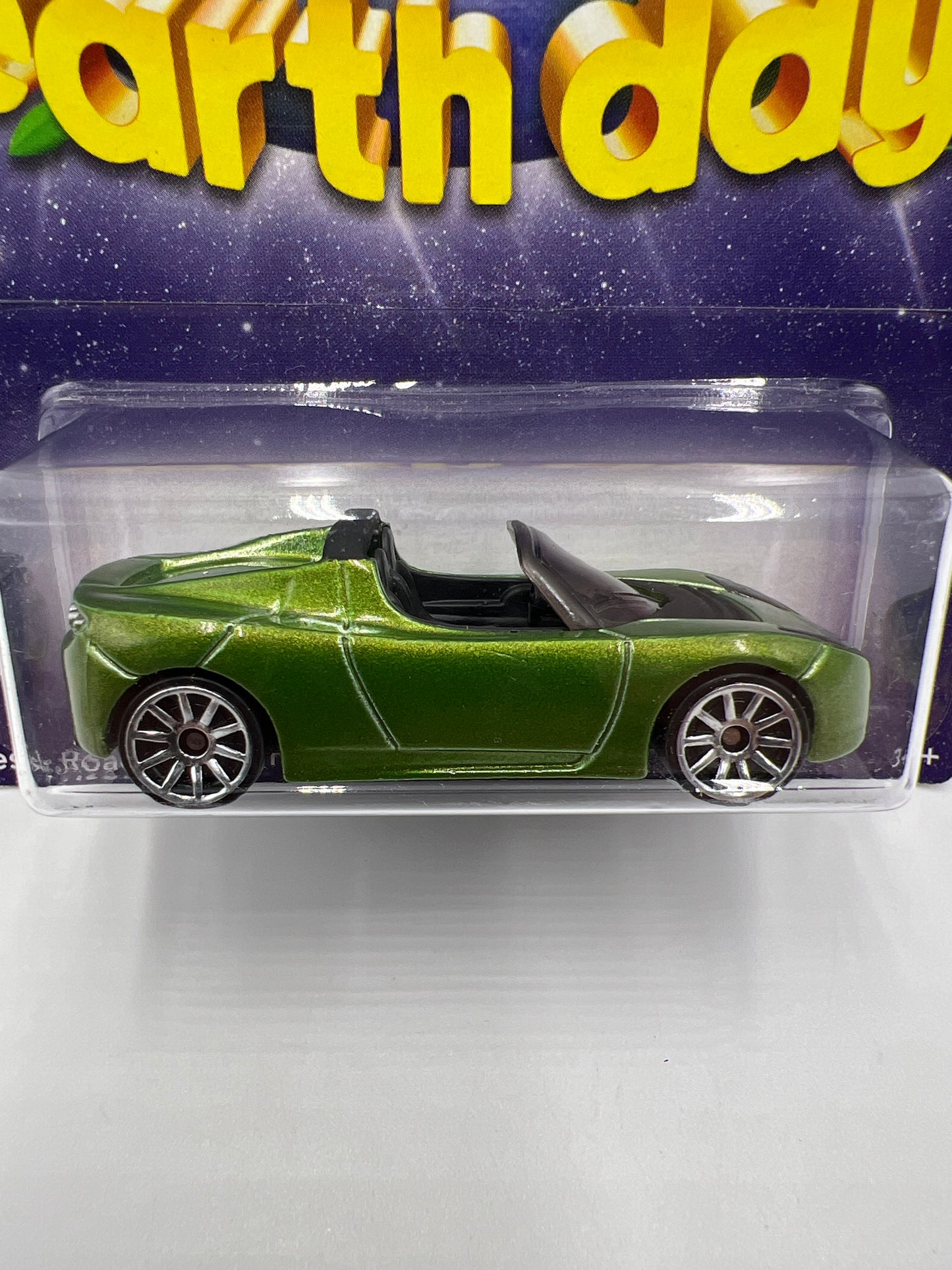 2010 Hot Wheels Earth Day Tesla Roadster Sport Green SR