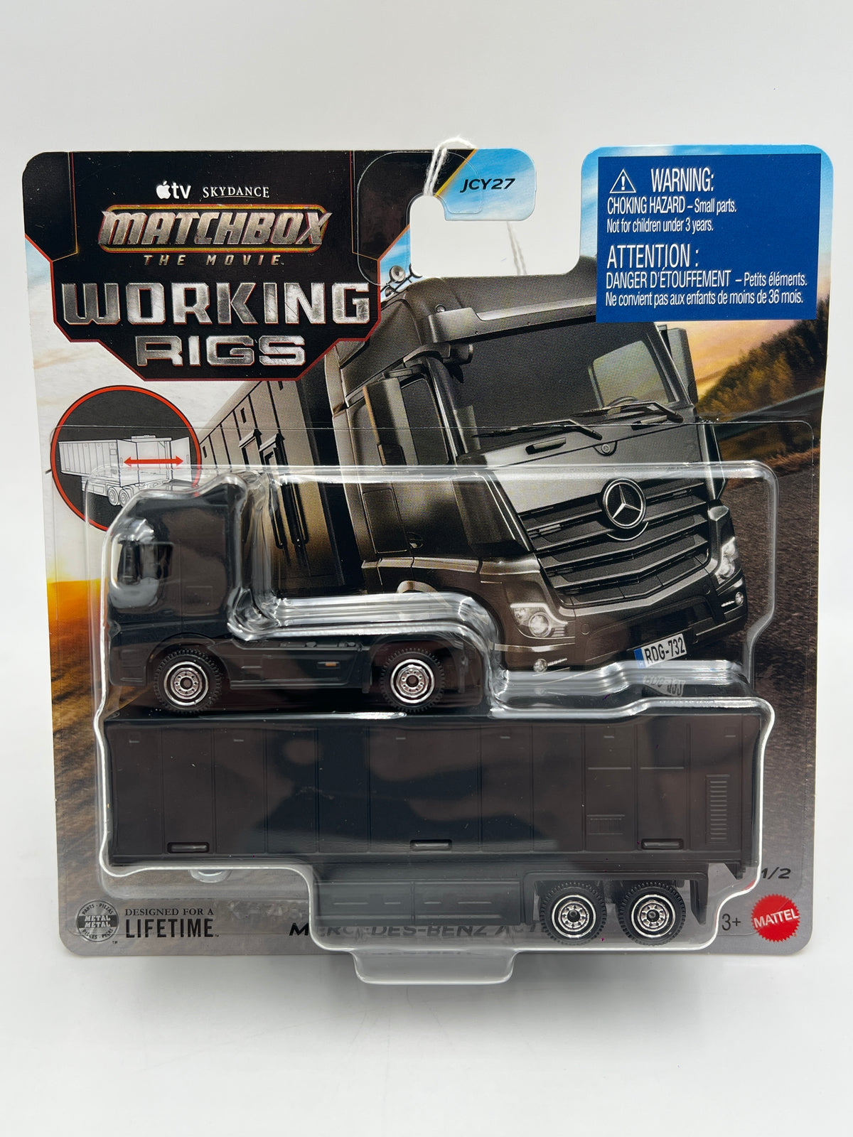 2026 Matchbox The Movie Working Rigs #1 Mercedes-Benz Actros Black