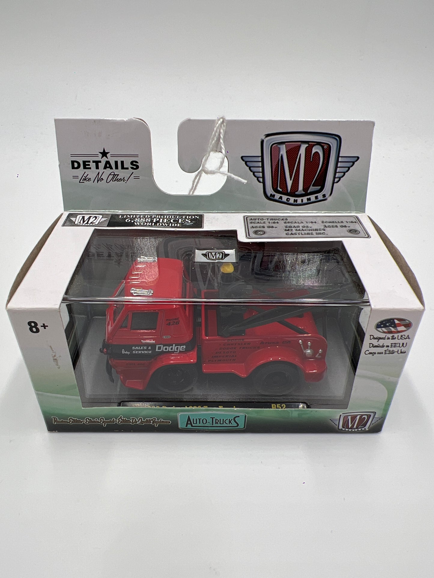 M2 Machines Auto-Trucks 1966 Dodge L600 Tow Truck Red R52