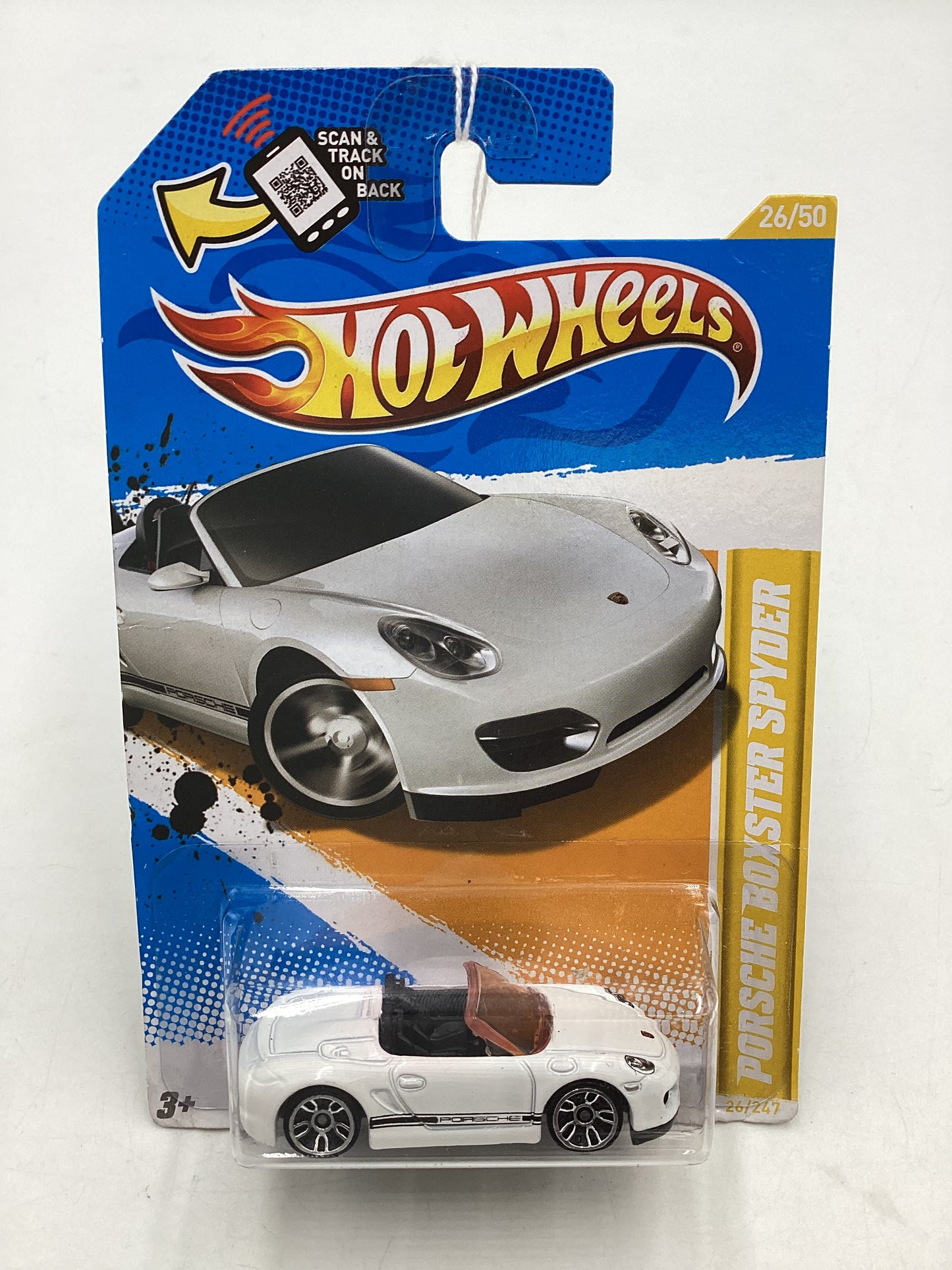 2012 Hot Wheels #26 Pink Windshield Porsche Boxster Spyder