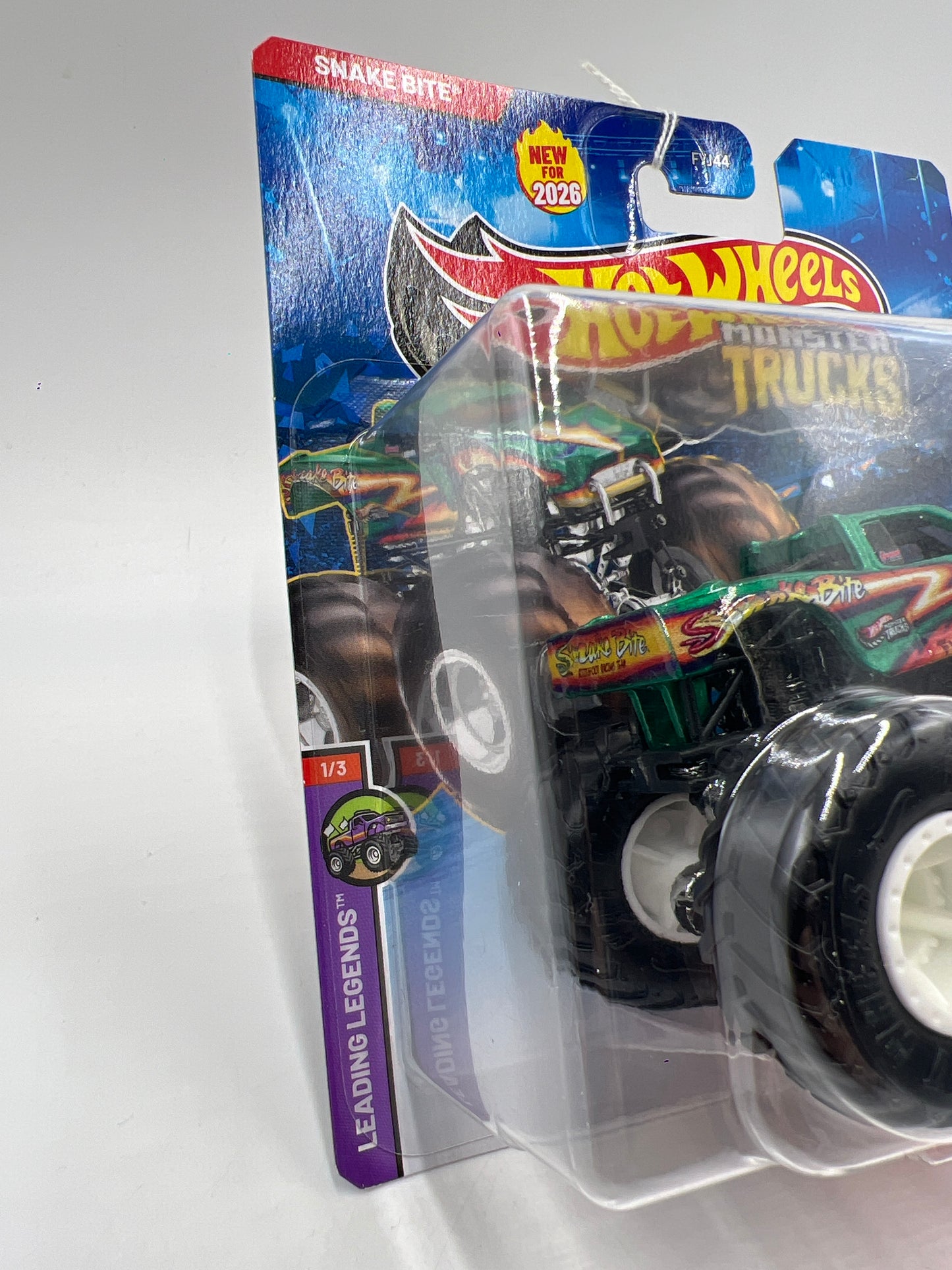 2026 Hot Wheels Monster Trucks Leading Legends #1 Snake Bite 125A